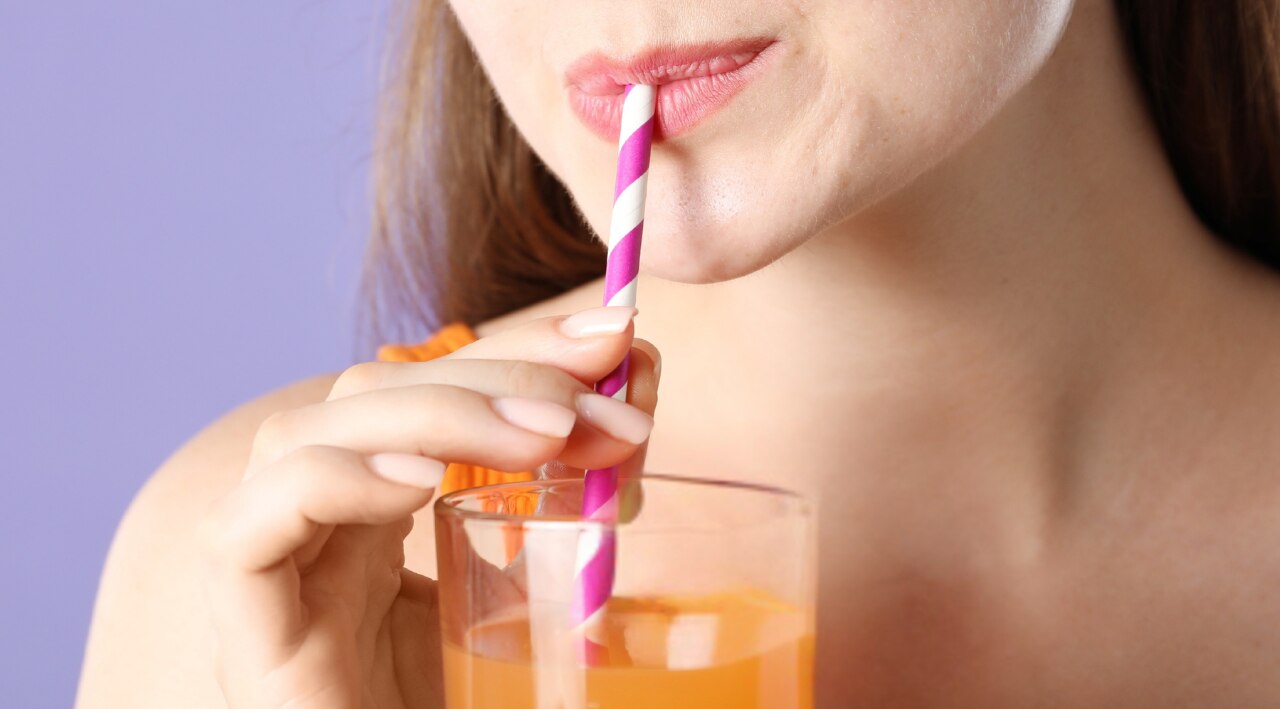 Use a straw for protection: