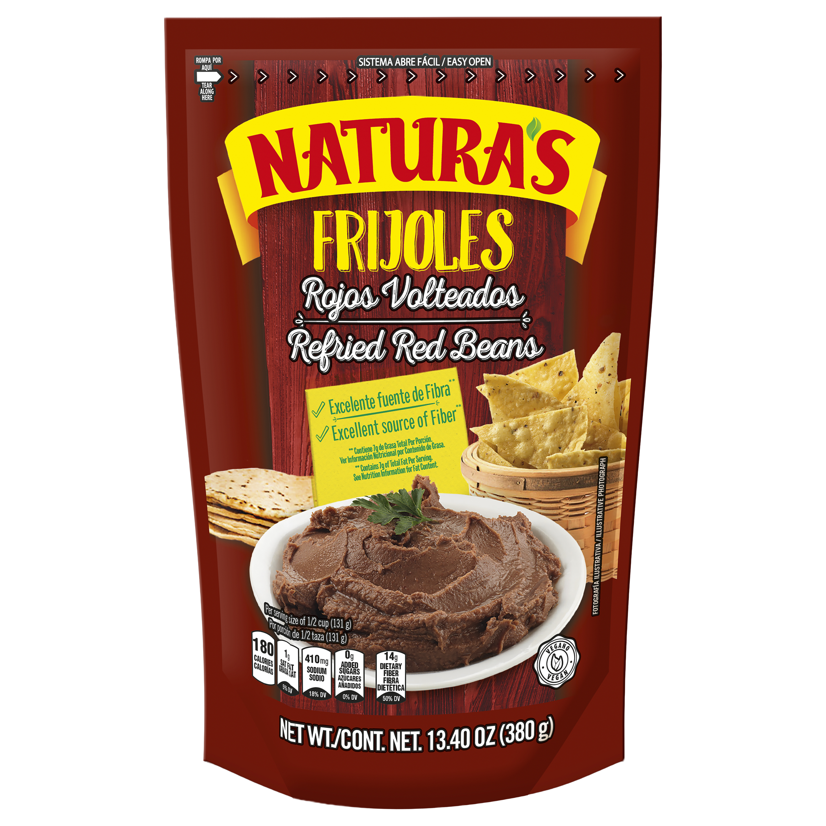 Naturas Frijoles Refried Red Beans
