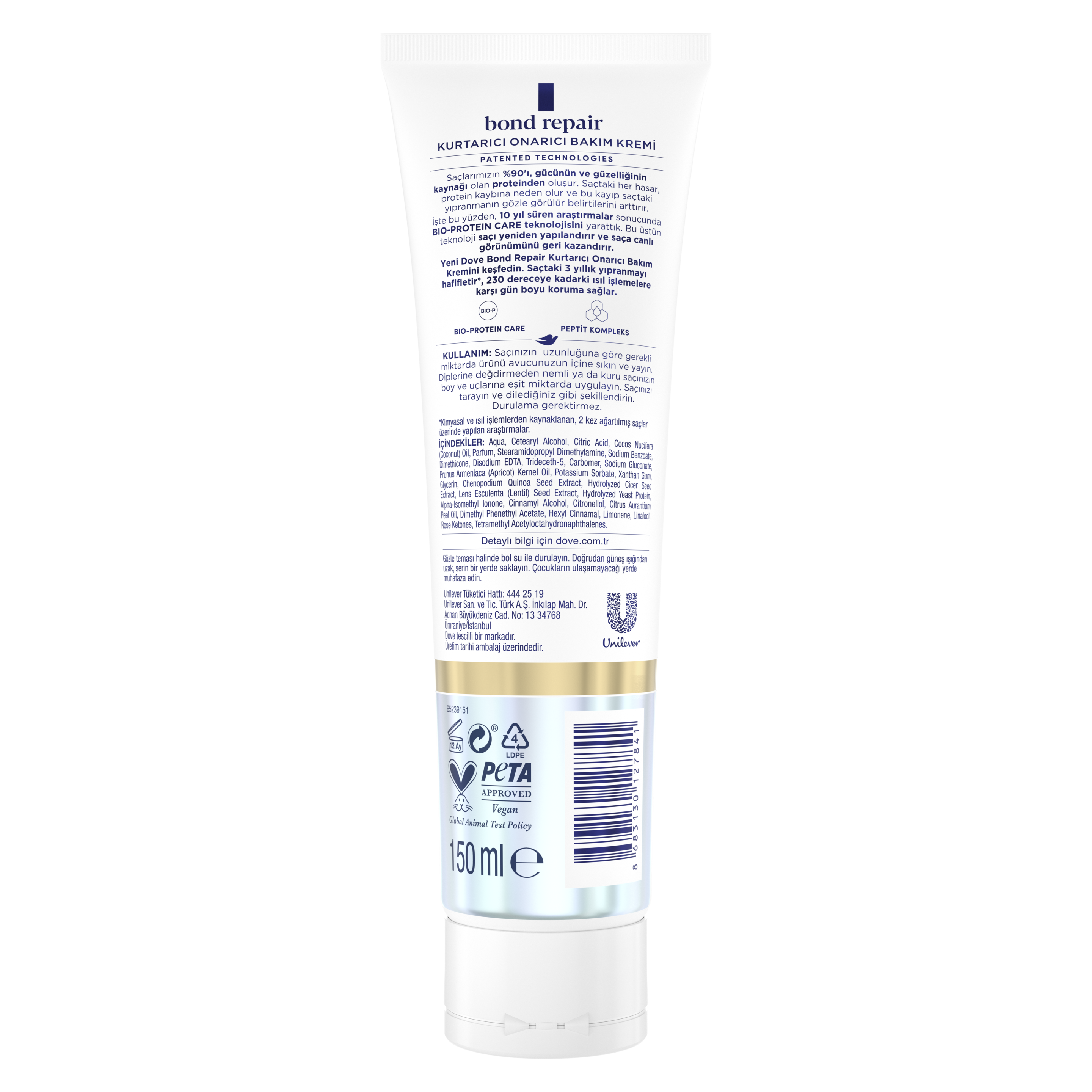 Dove Saç Bakım Kremi Peptit Bond Repair 150 ml