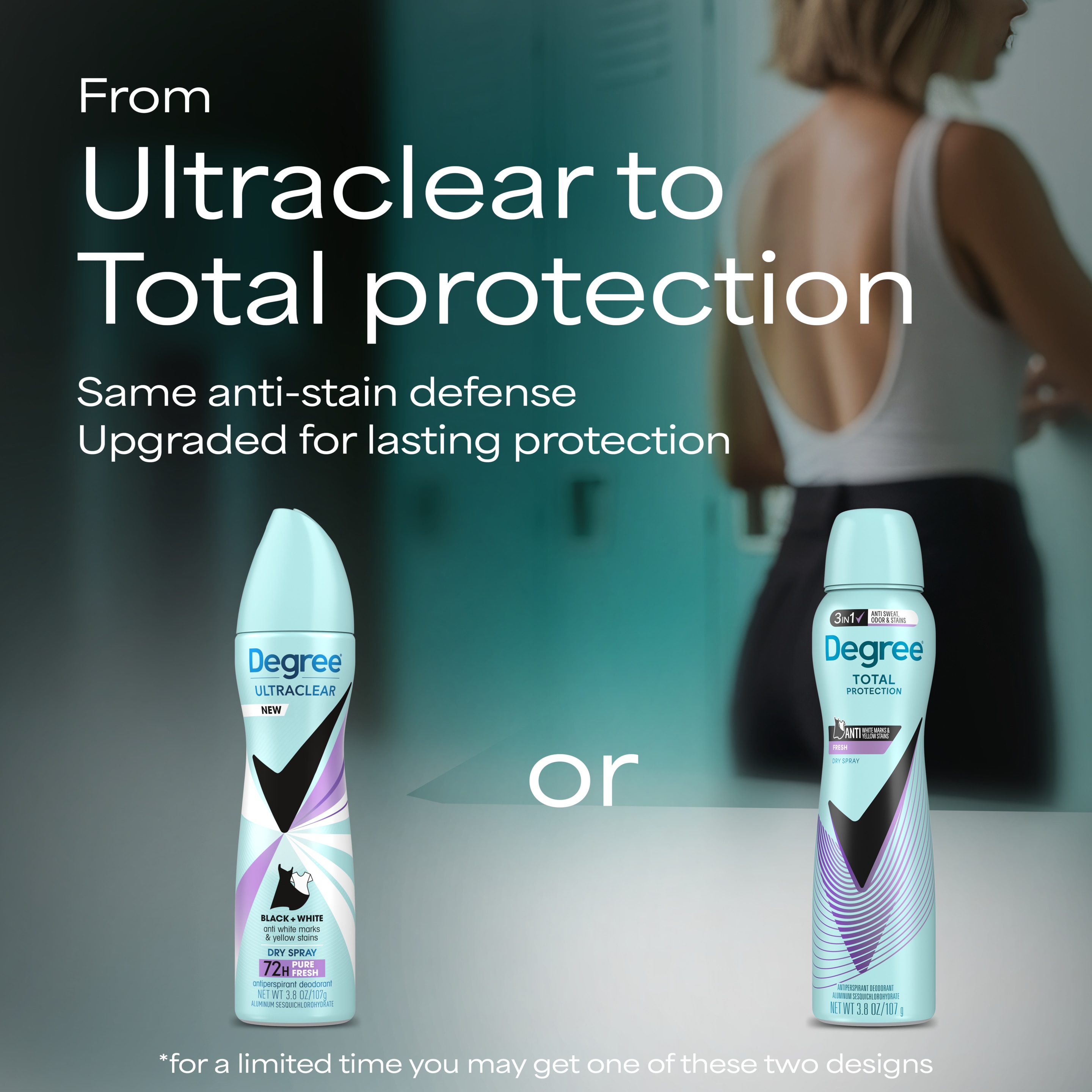 Total Protection Fresh Women's Antiperspirant Deodorant Dry Spray Front Pack Shot packshot