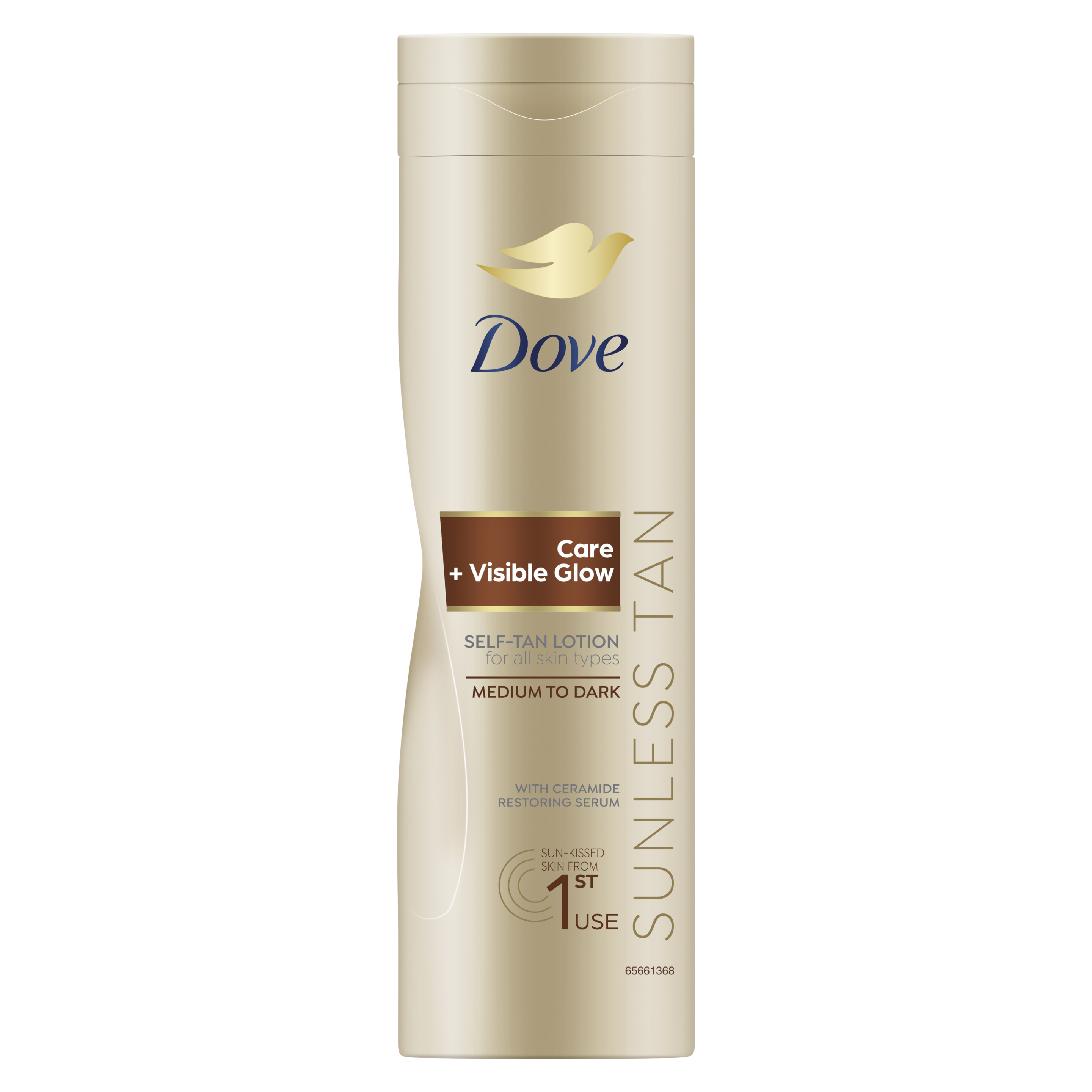 Dove Visible Glow Gradual Self-Tan Body Lotion Medium to Dark 250ml