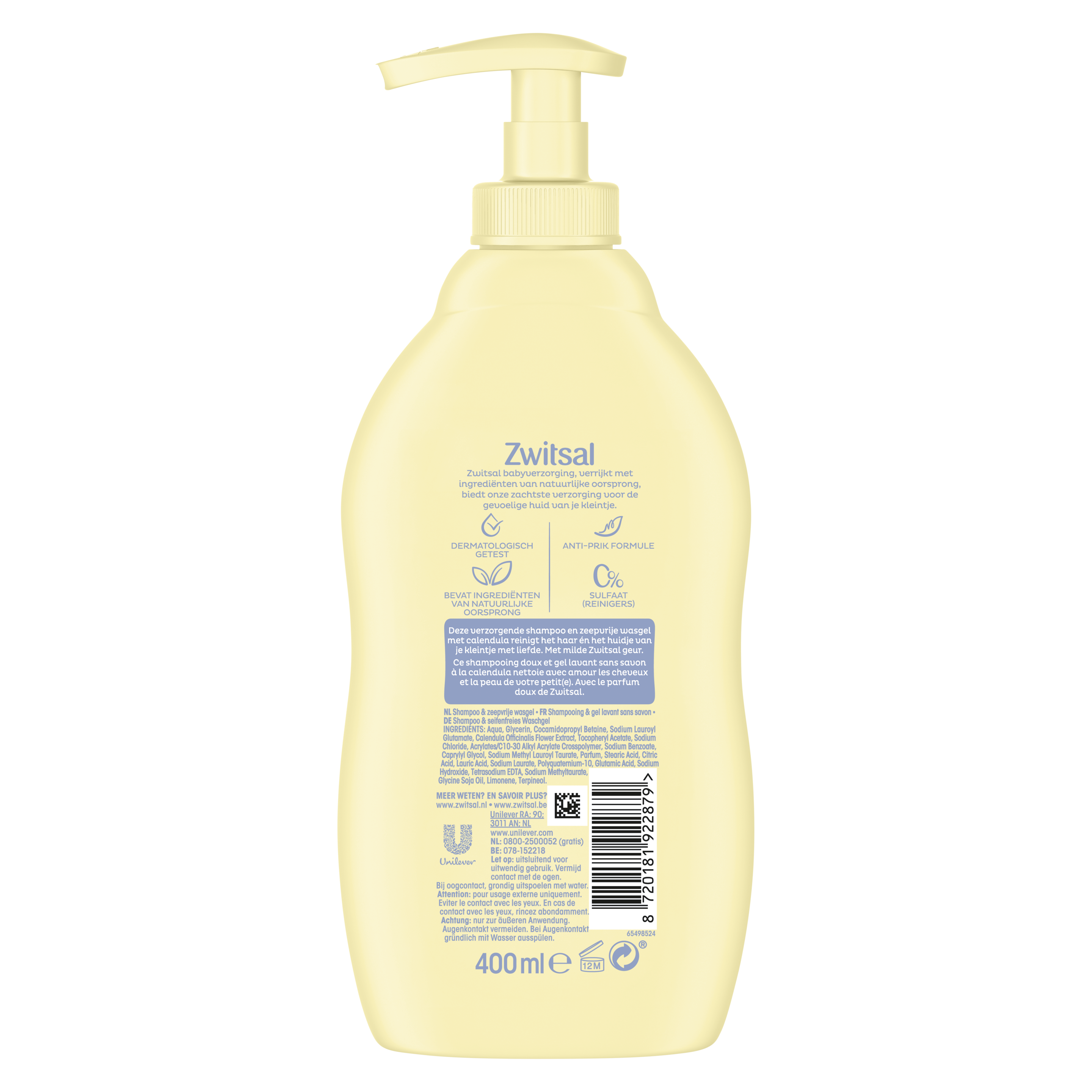 2-in-1 Shampoo & Zeepvrije Wasgel 400 ml