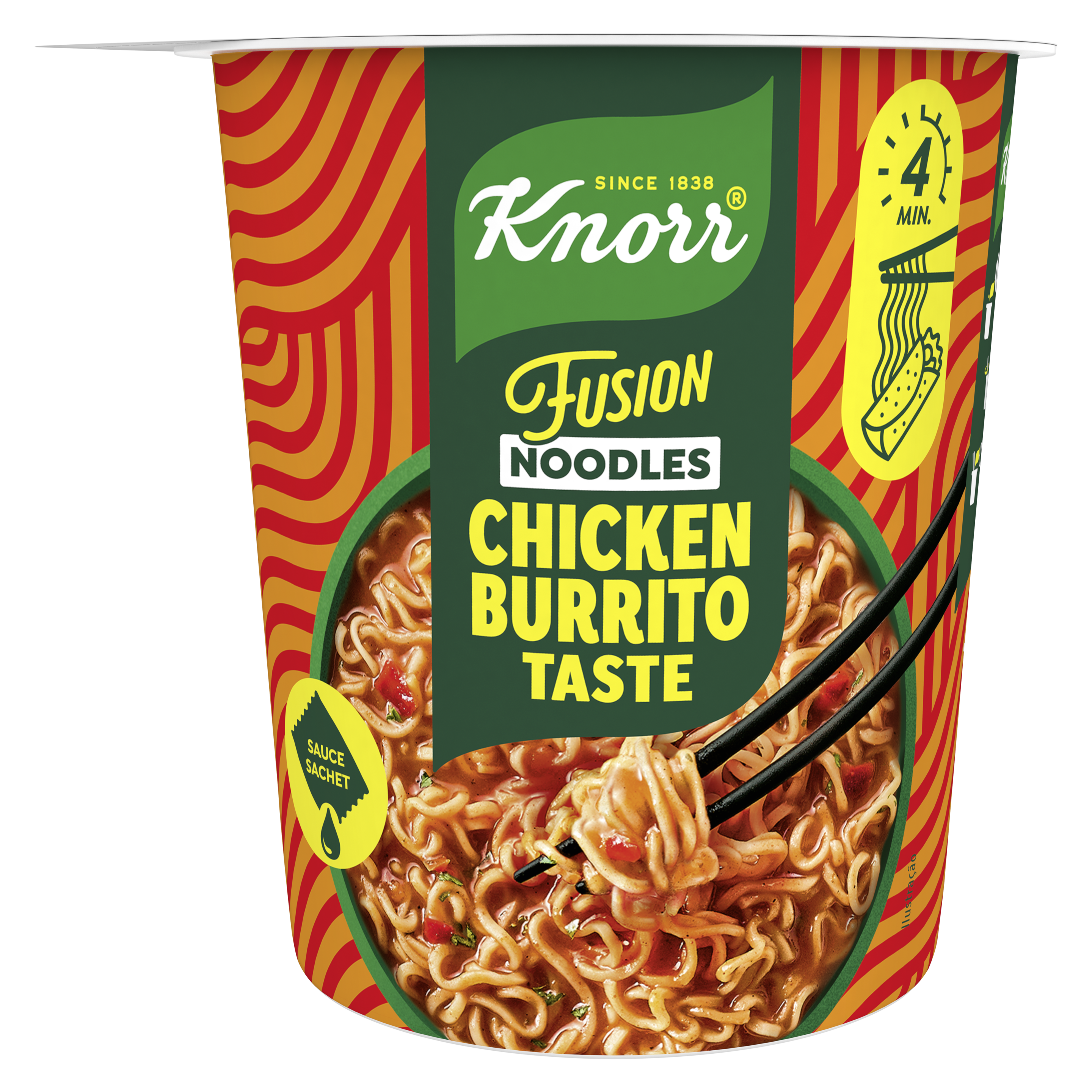 Knorr Fusion Noodles Chicken Burrito Taste packshot