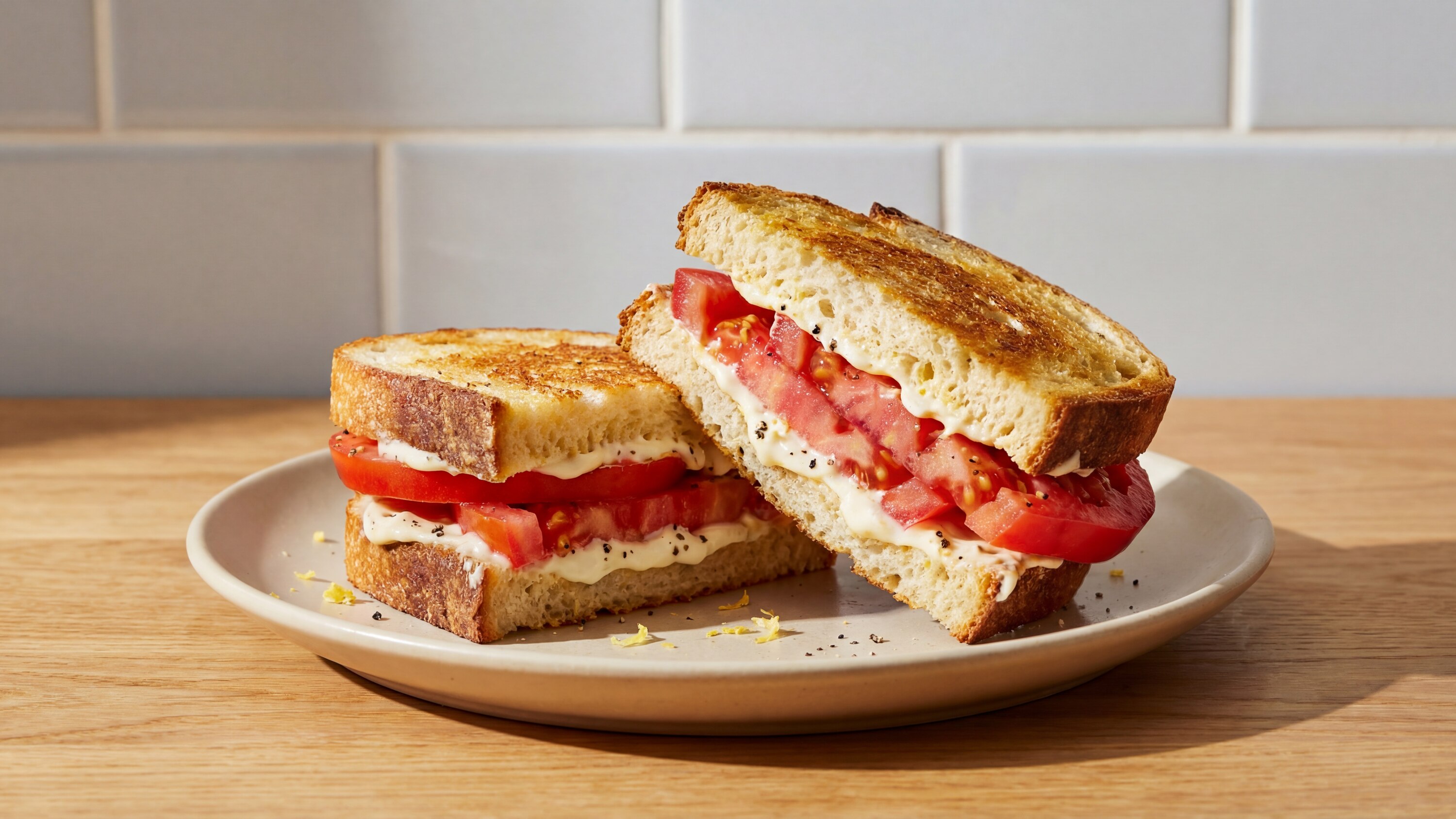 Tomato Sandwich with Mayo