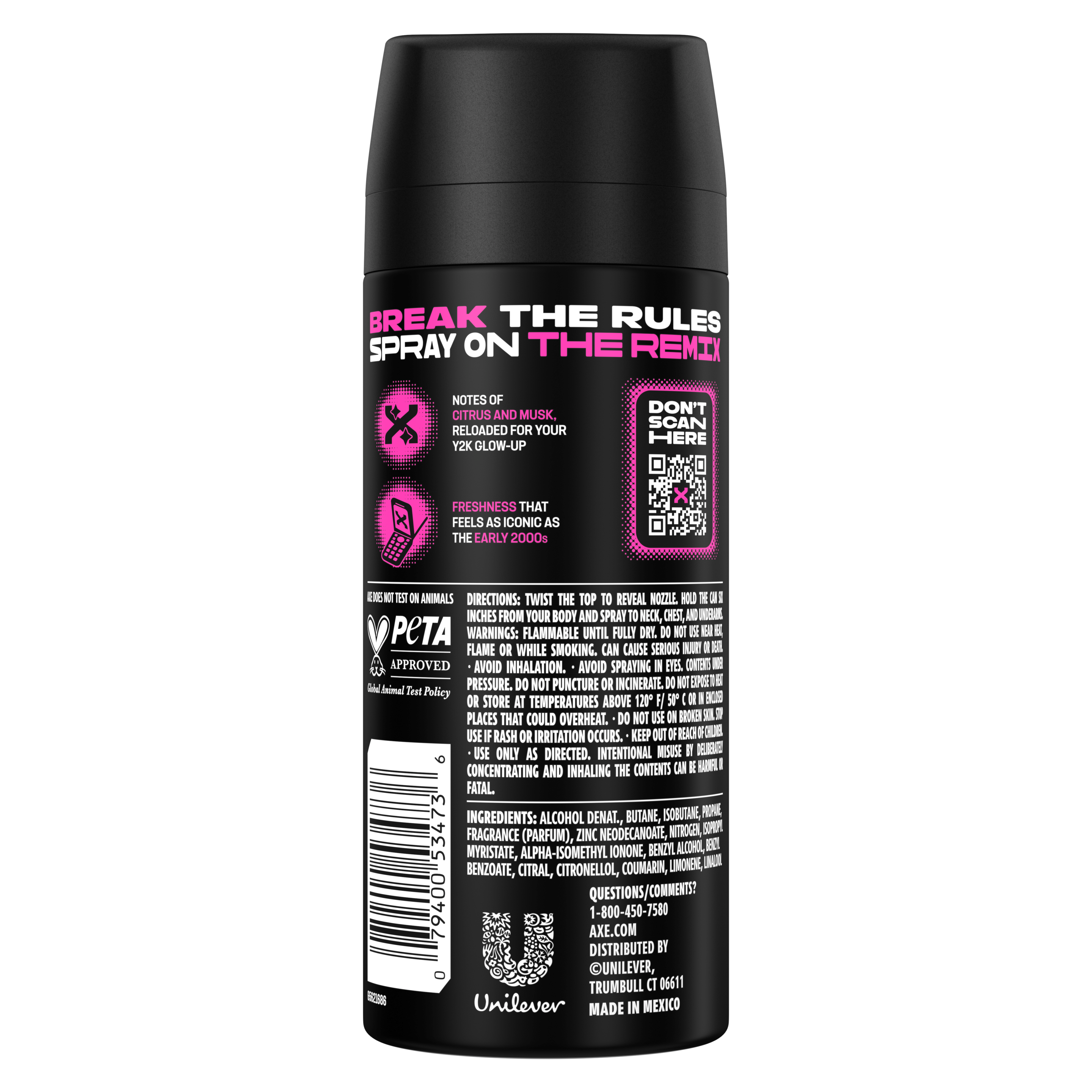 Anarchy Body Spray Back Image