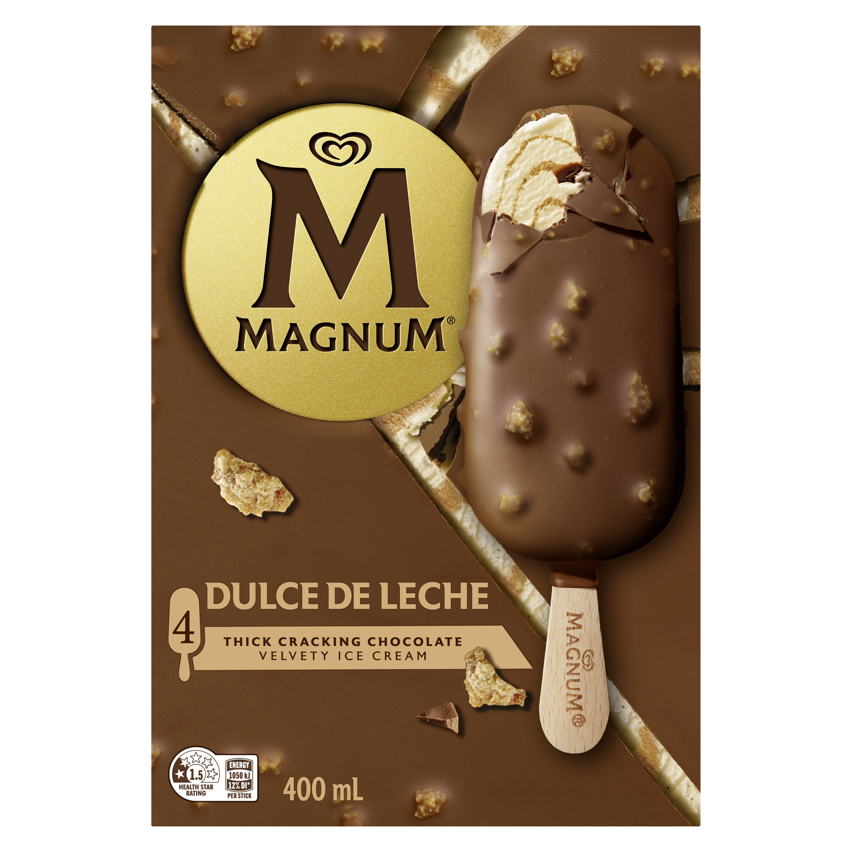 Magnum Dulce De Leche Multipack x4 packshot