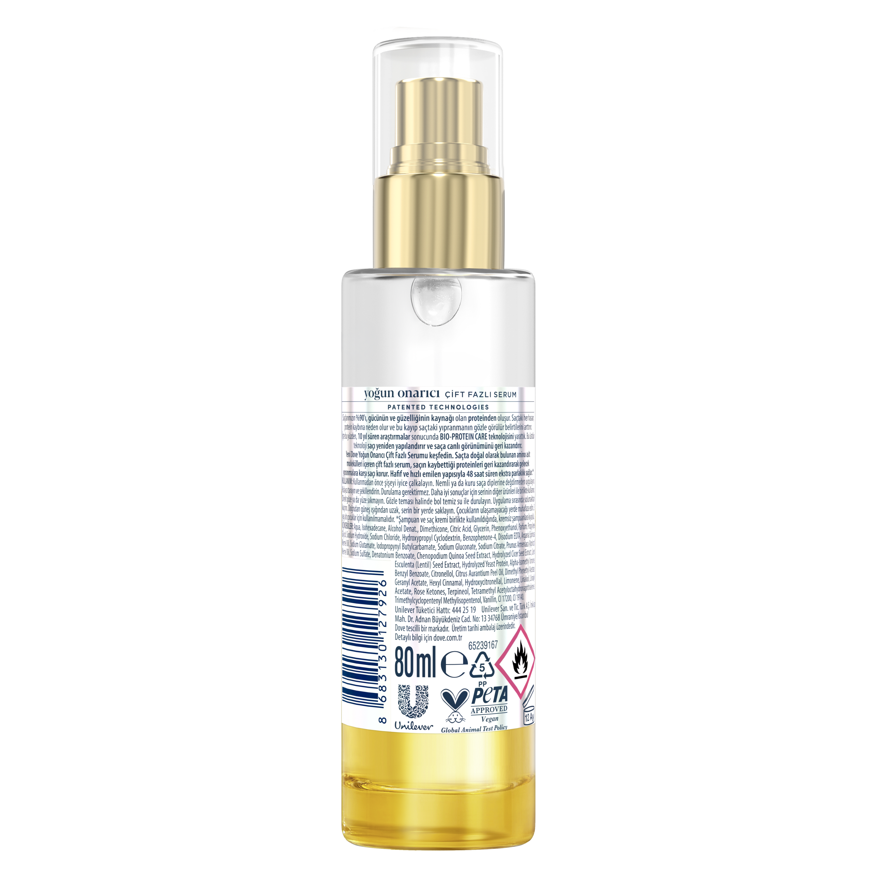 Dove Çift Fazlı Saç Serumu Amino Serum Yoğun Onarıcı 80 ml