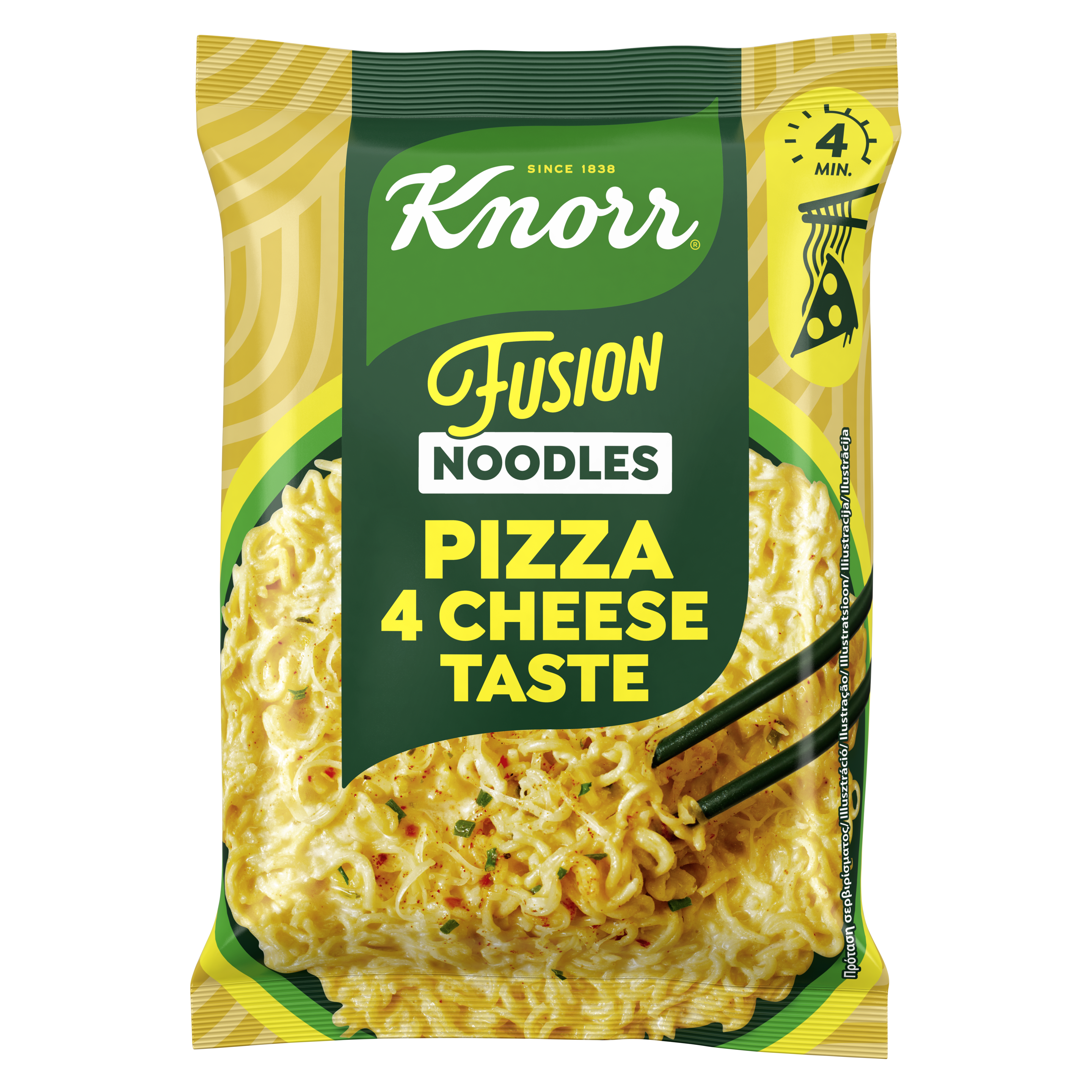 Knorr Snacky 4 sajtos pizzás tészta 64g