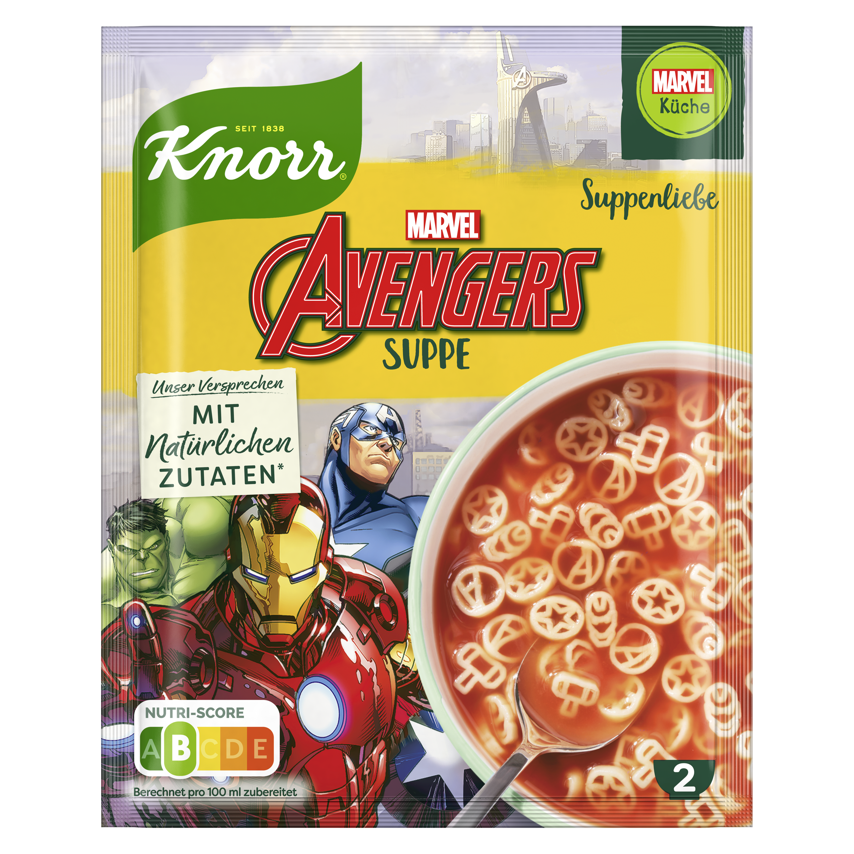 Knorr Suppenliebe Avengers Suppe 500ml Beutel