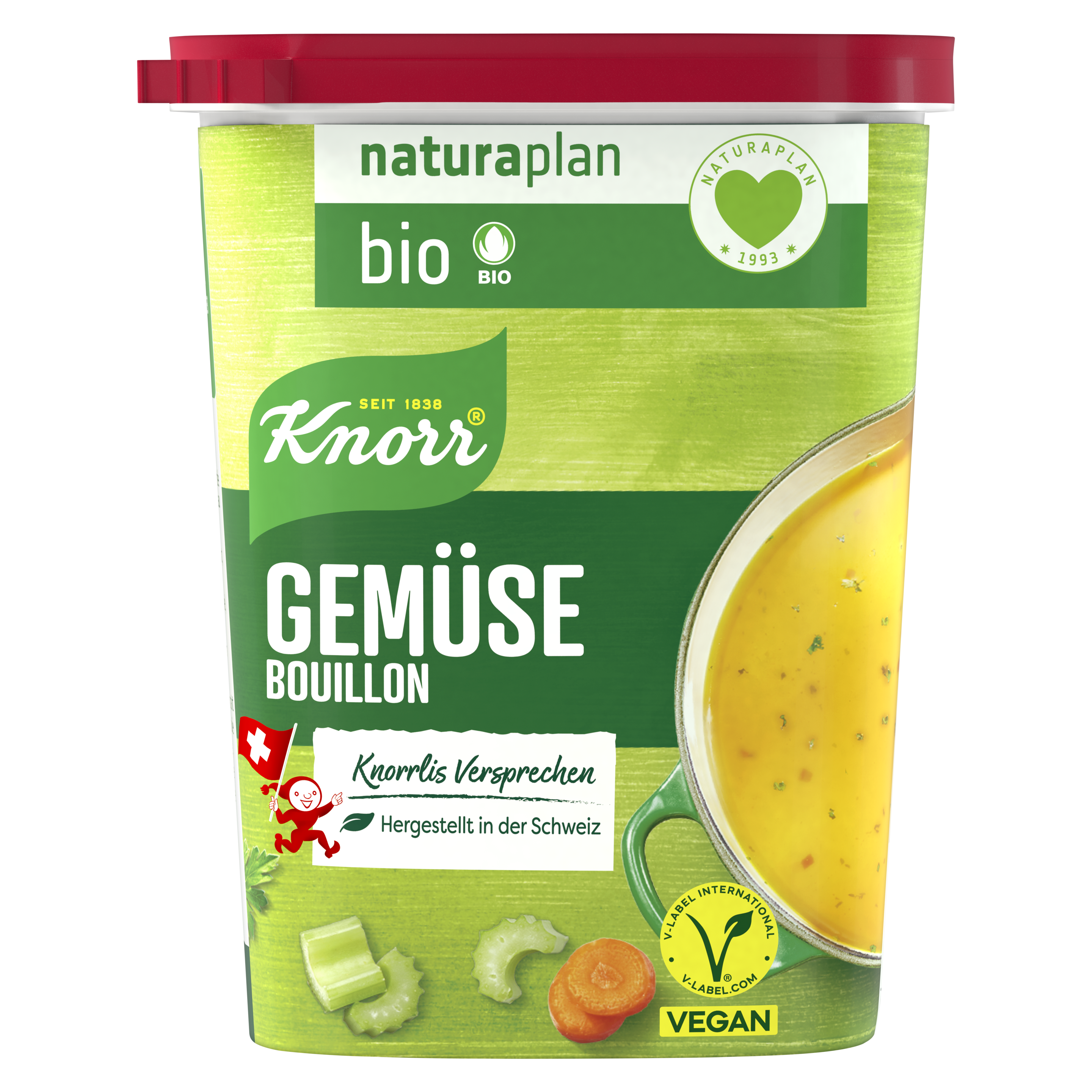 KNORR bio Naturaplan Bouillon de Légumes 200 g boîte packshot
