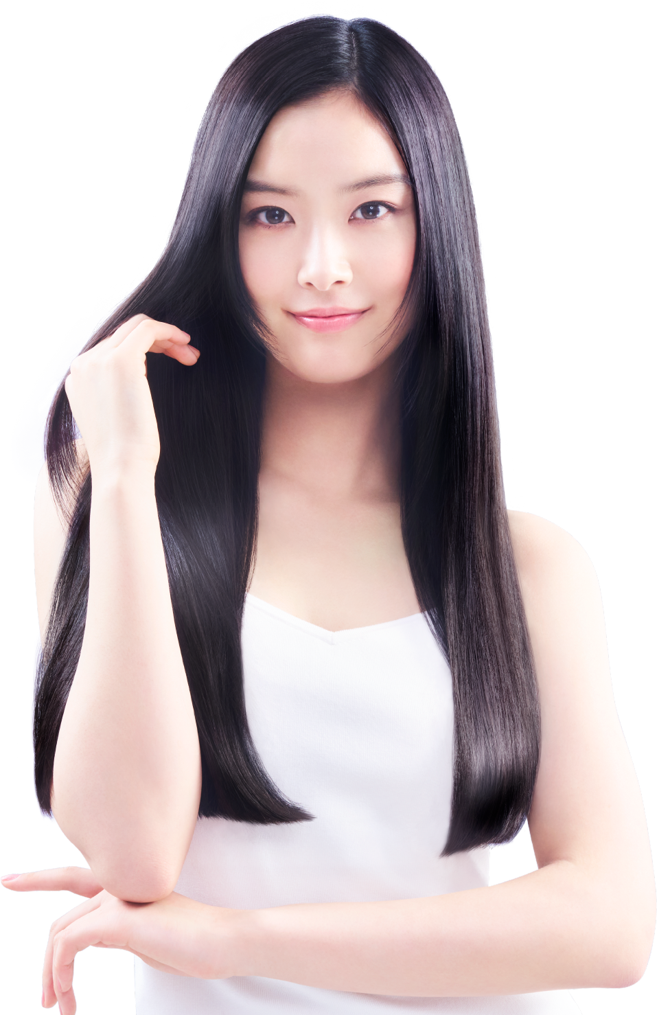 Campaign banner showing ambassador and hair mask & milkmist image