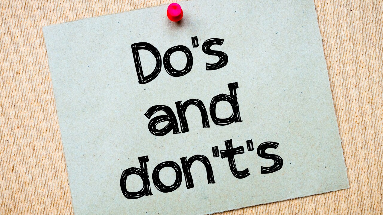 Do’s and Don’ts for March 2026