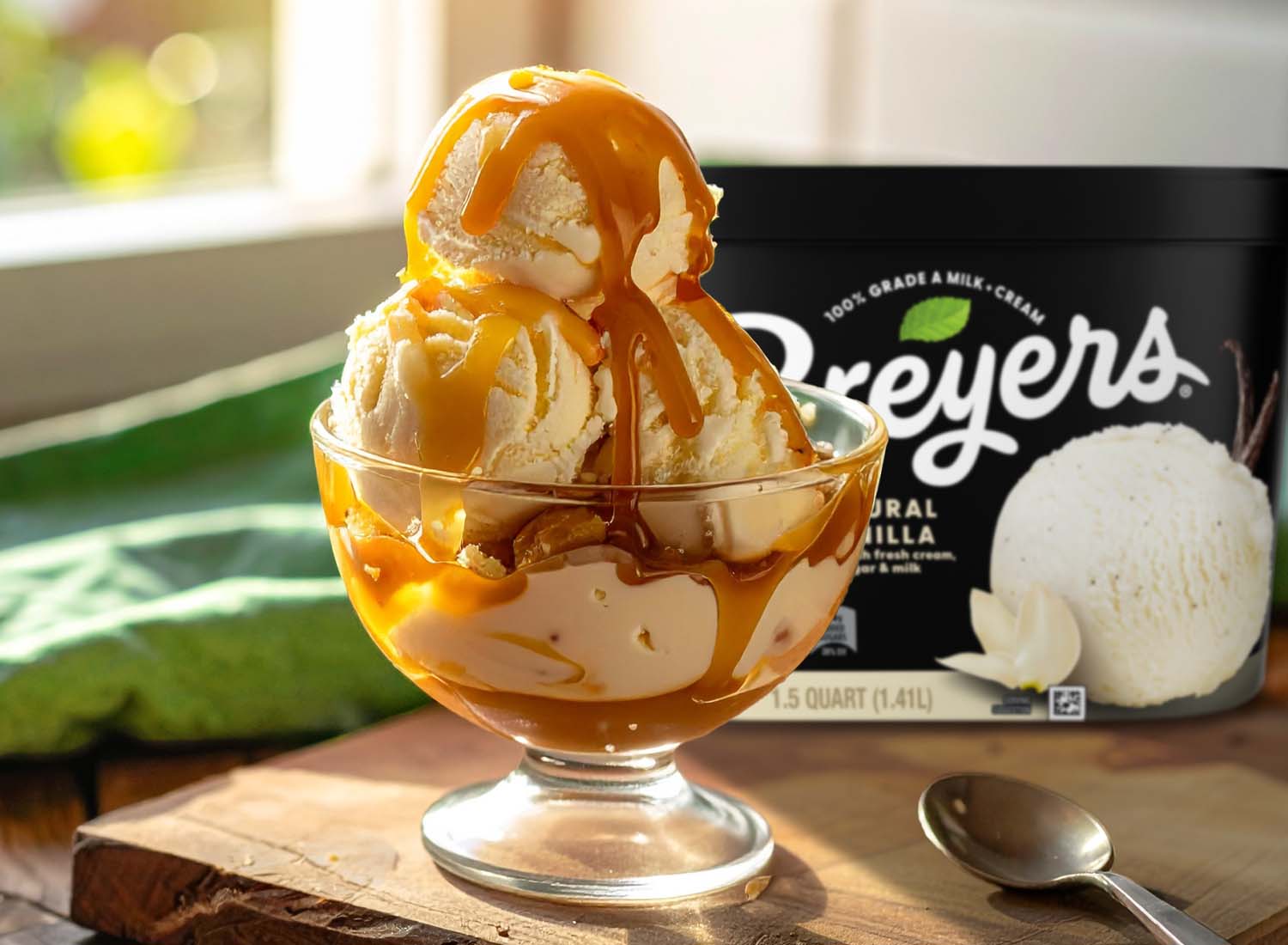 Breyers Bourbon Vanilla Ice Cream
