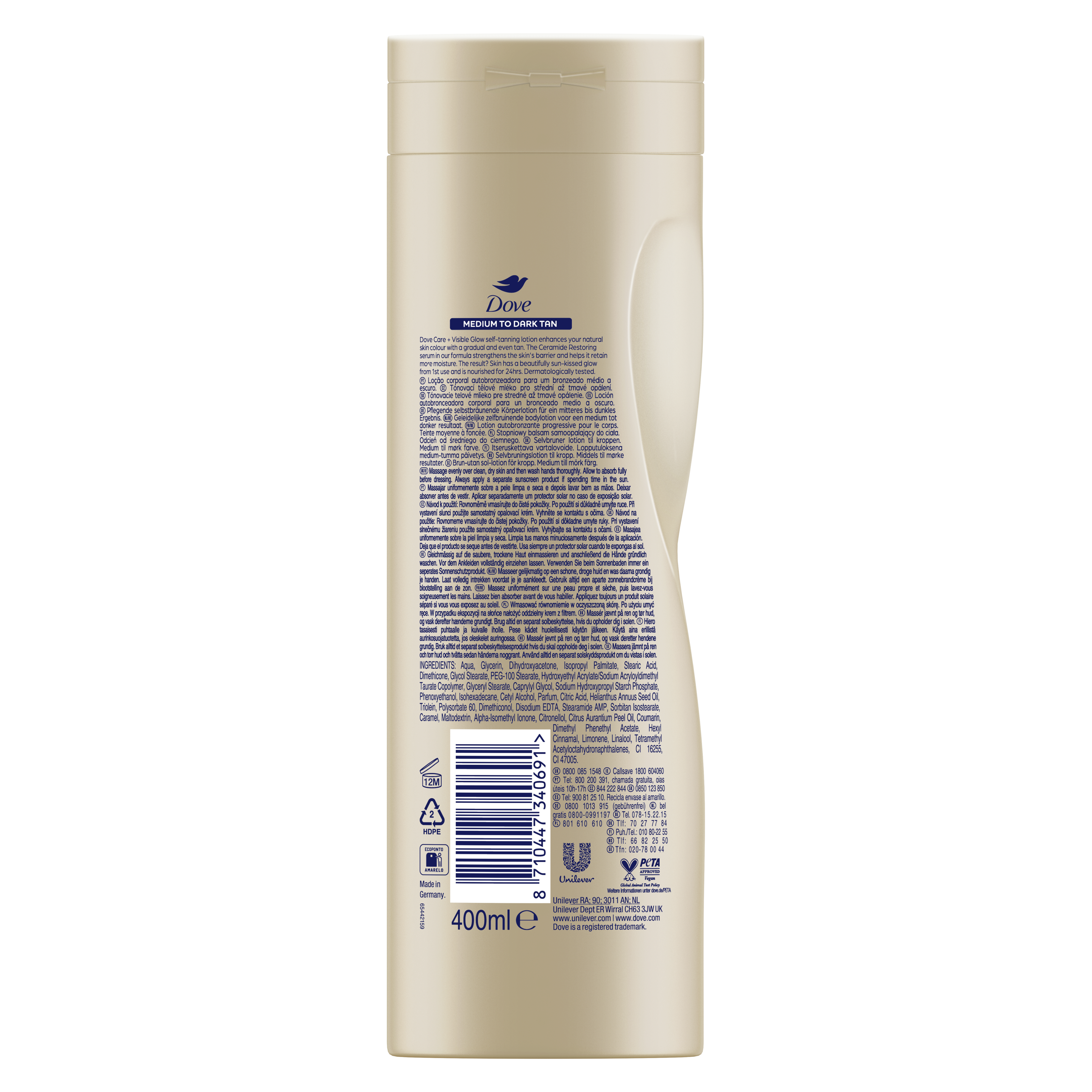 Body Love Visible Glow Gradual Self-Tan Body Lotion Medium to Dark