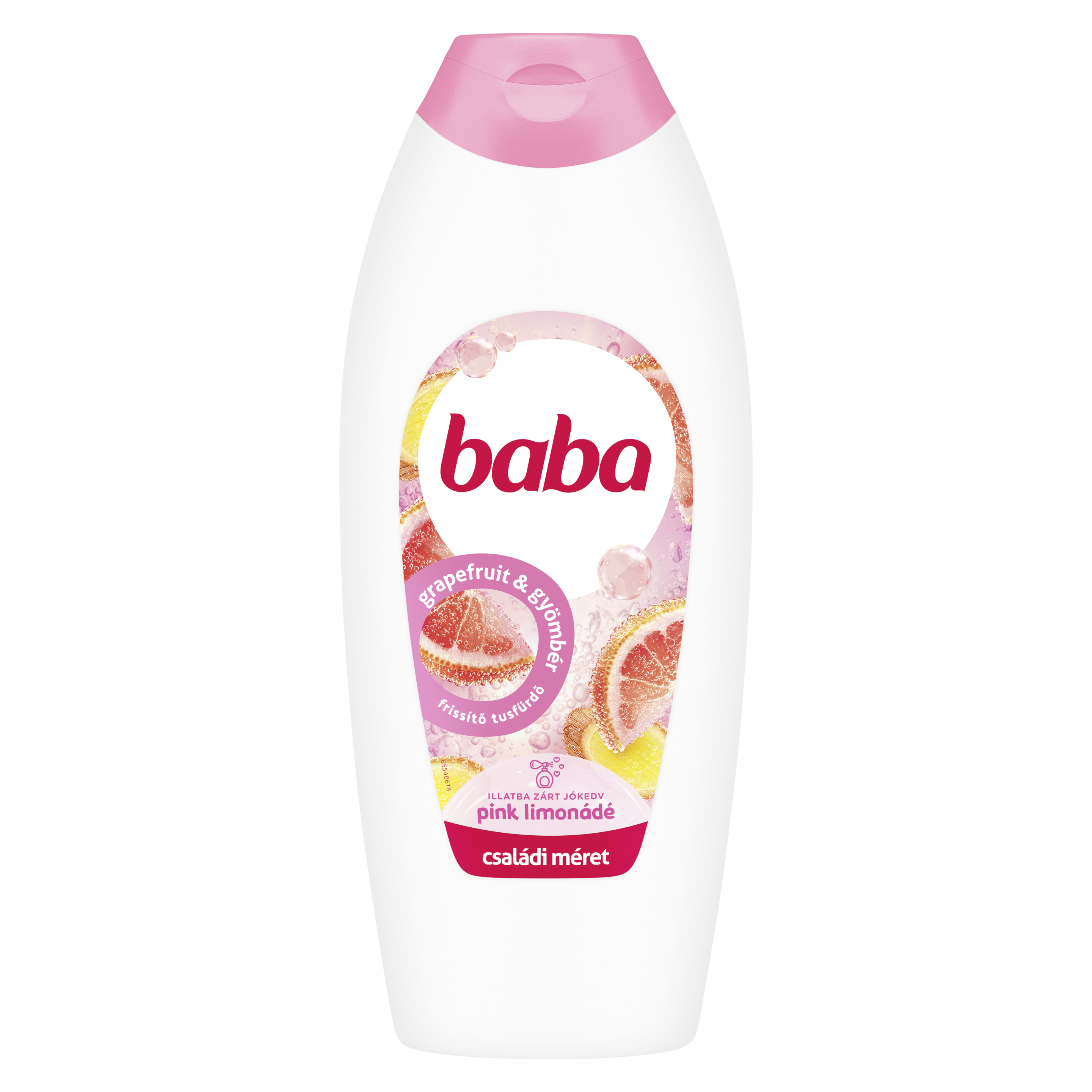 Baba tusfürdő pink limonádé 750ml packshot