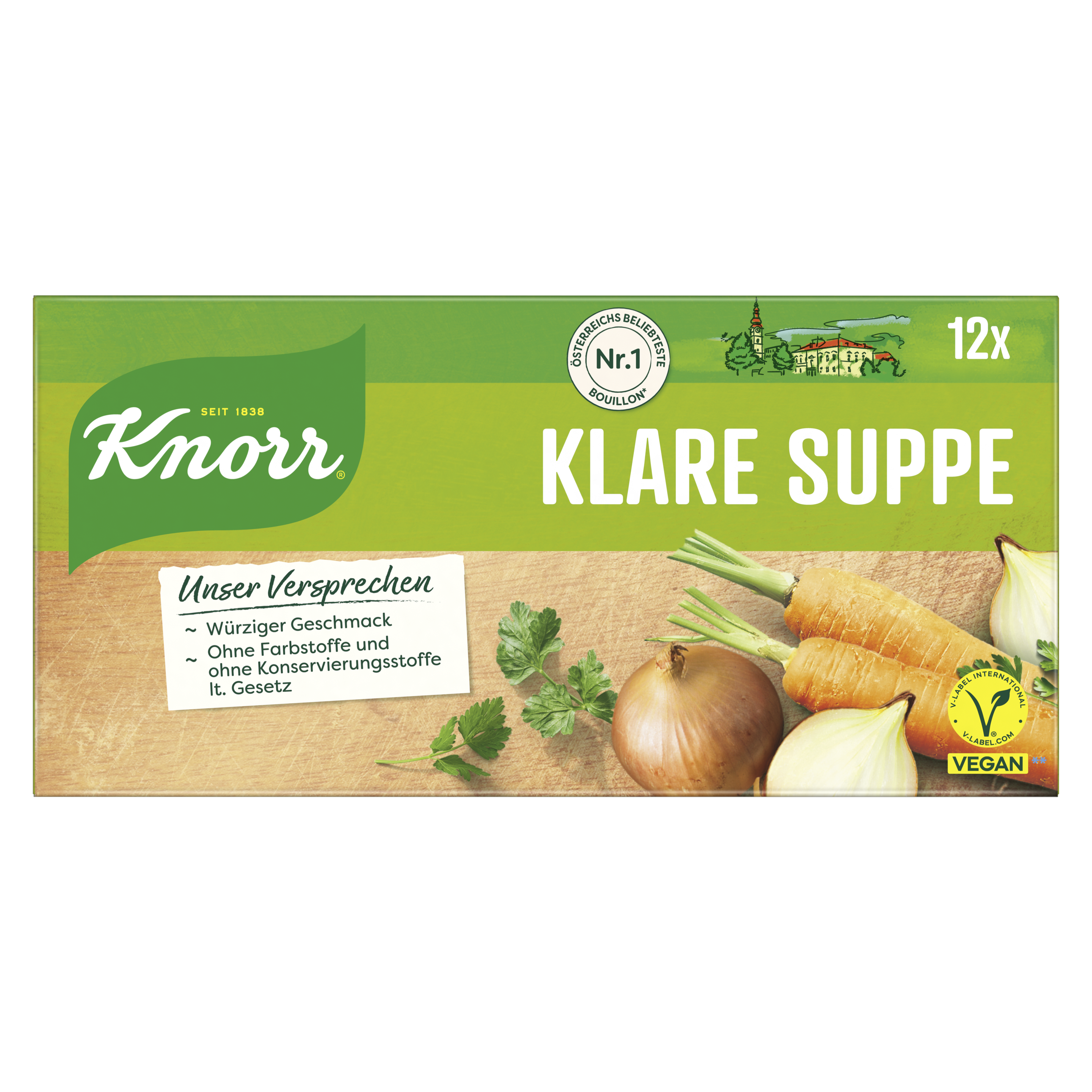 Knorr Klare Suppe Würfel 24 Portionen 138g packshot