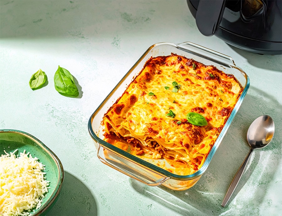 Lasagen aus der Heißluftfritteuse
