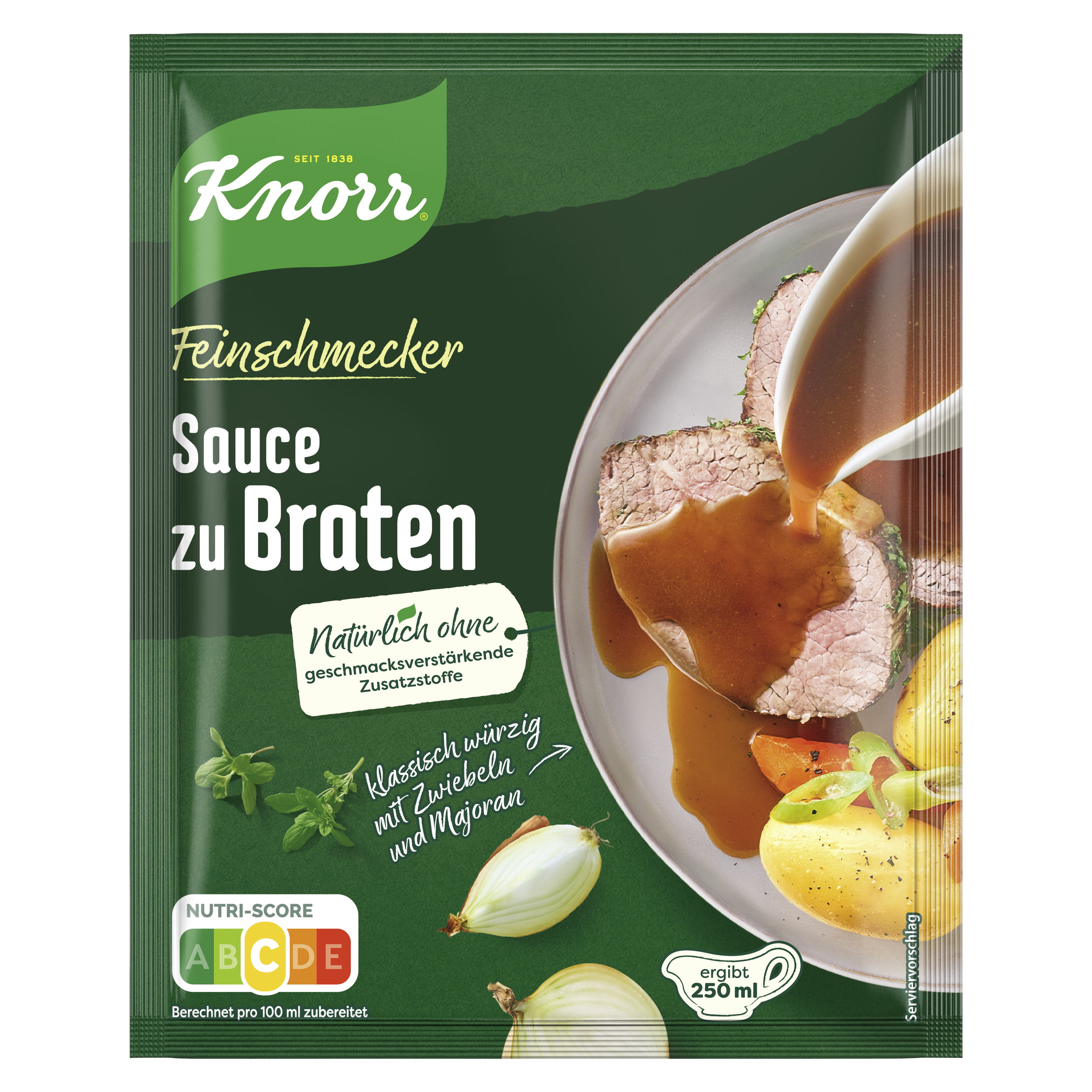 Knorr Feinschmecker Sauce zu Braten extra fein ergibt 250 ml