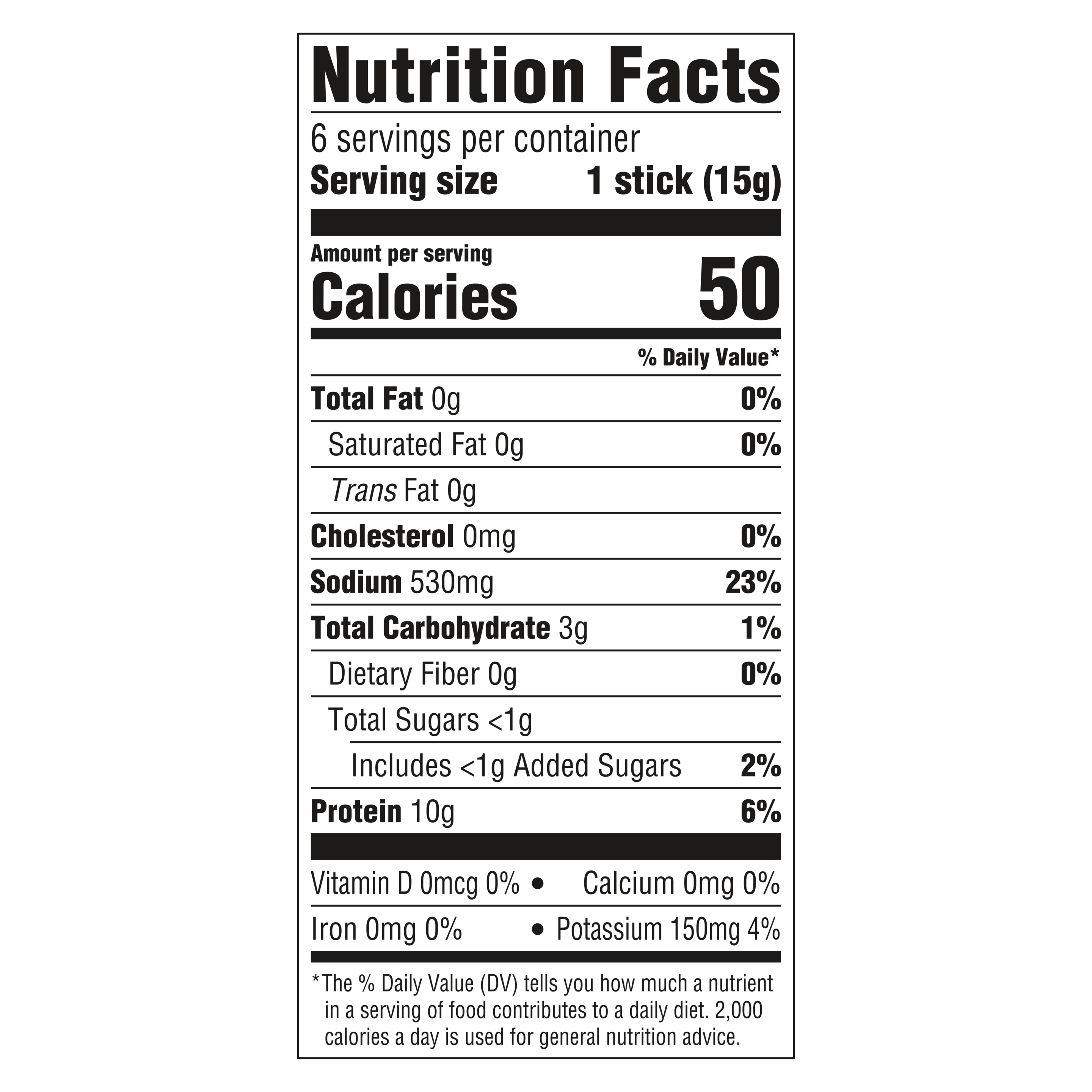 Knorr Mushroom Bone Broth  nutrition panel