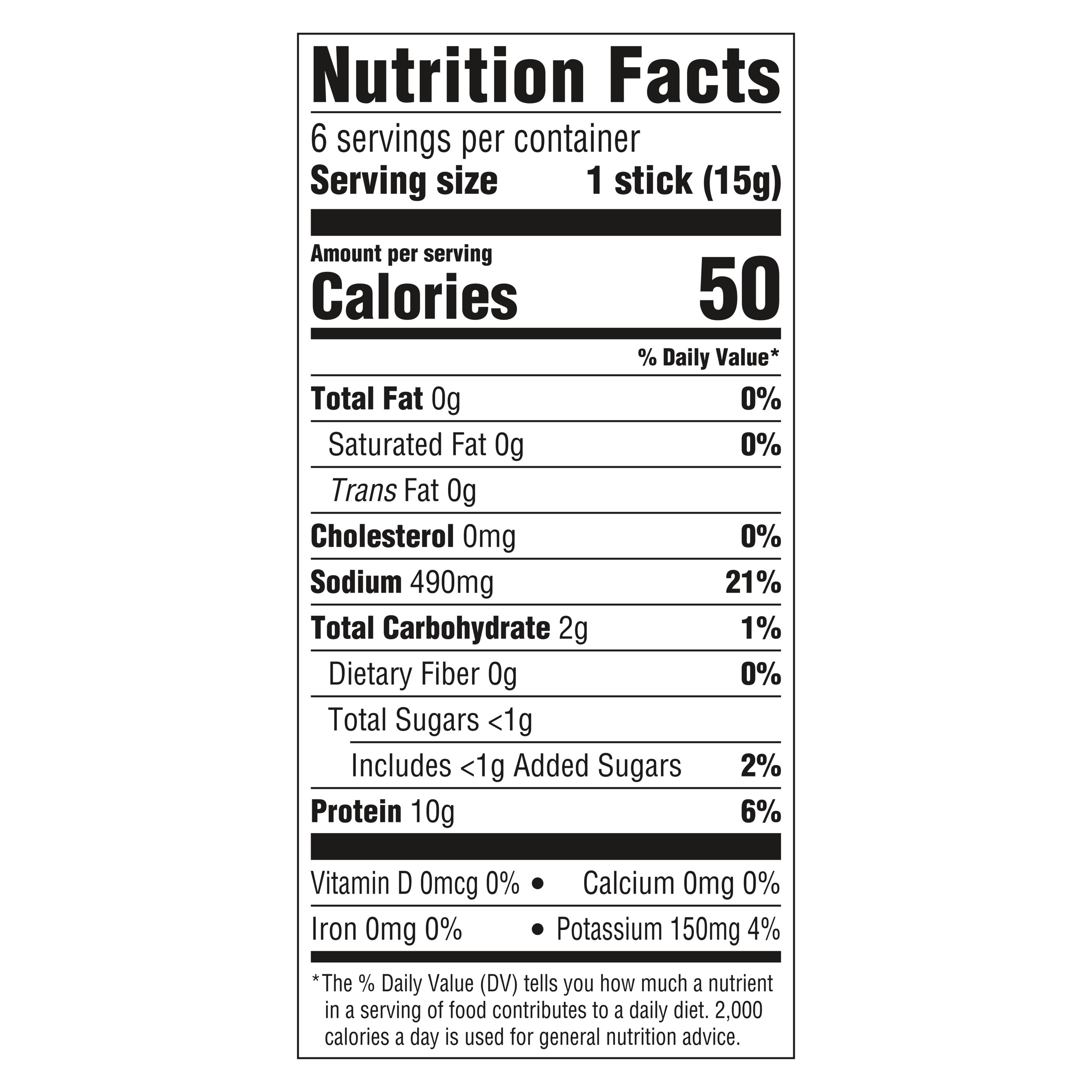 Knorr Lemon & Ginger Bone Broth nutrition panel
