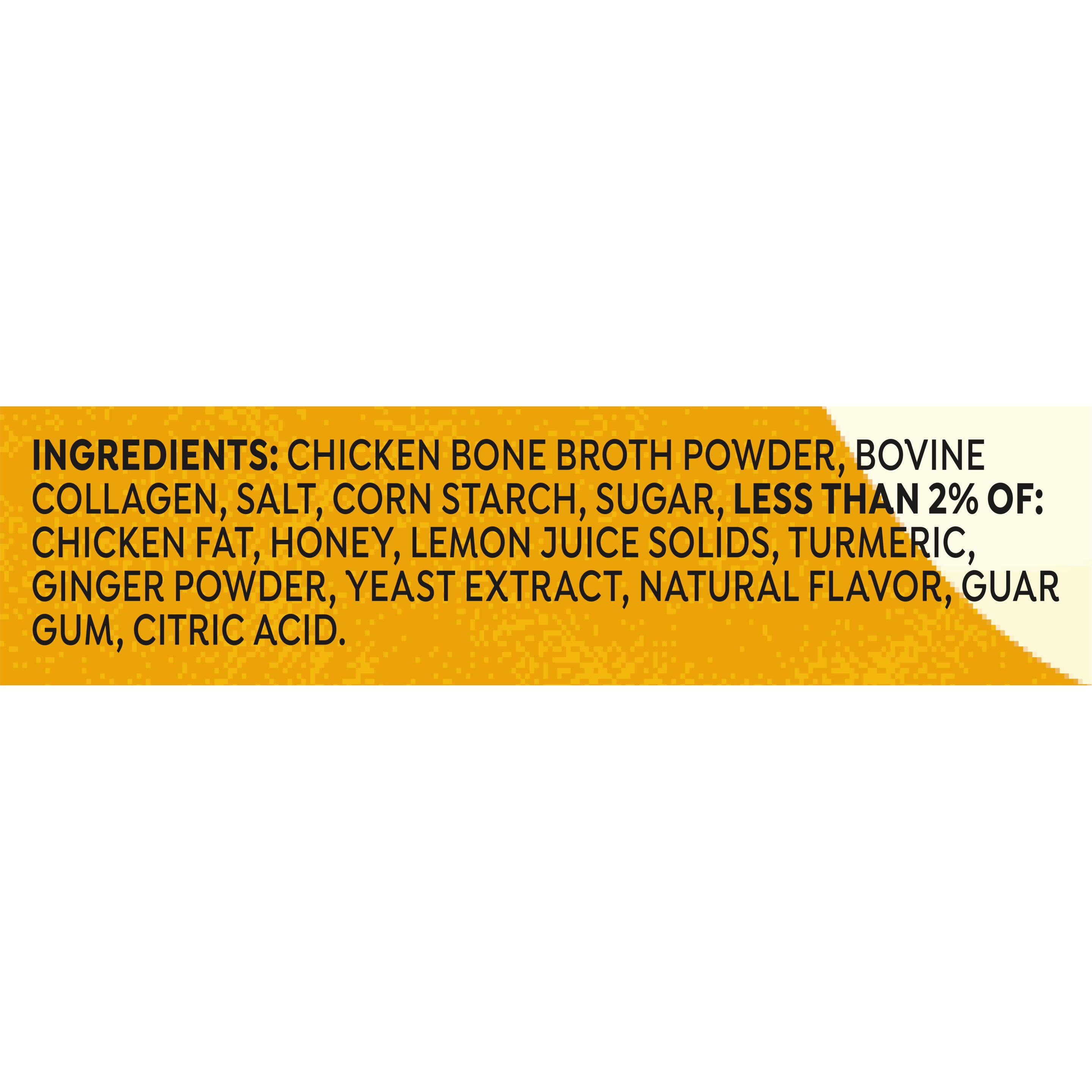Knorr Lemon & Ginger Bone Broth ingredients
