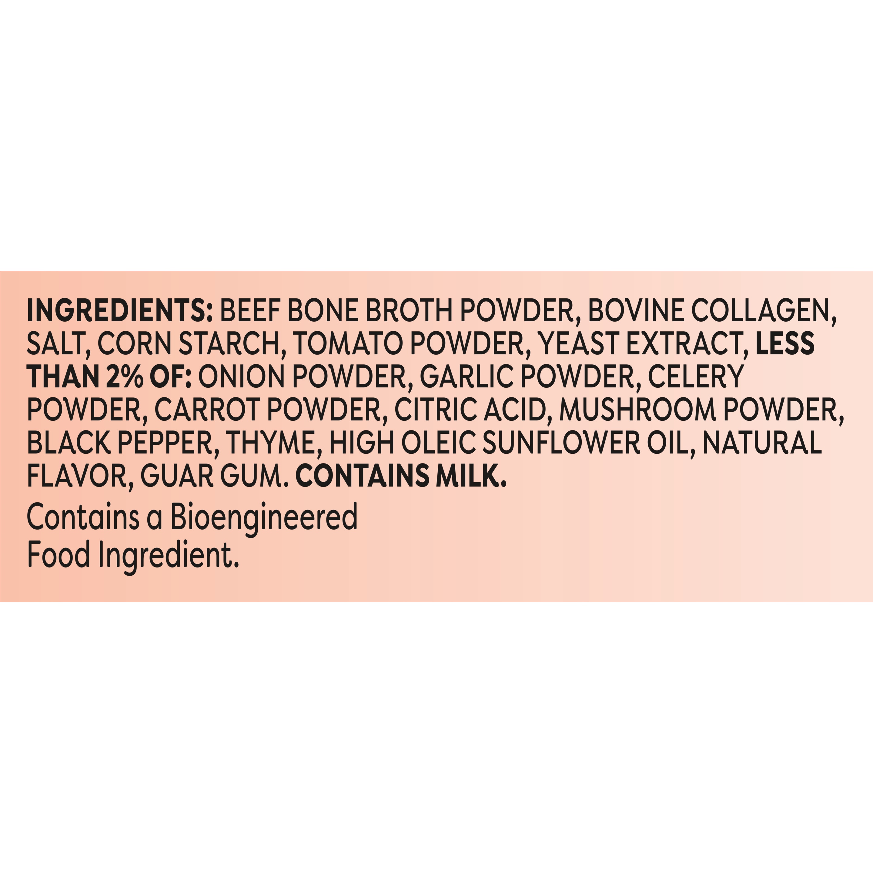 Knorr Beef Bone Broth  ingredients