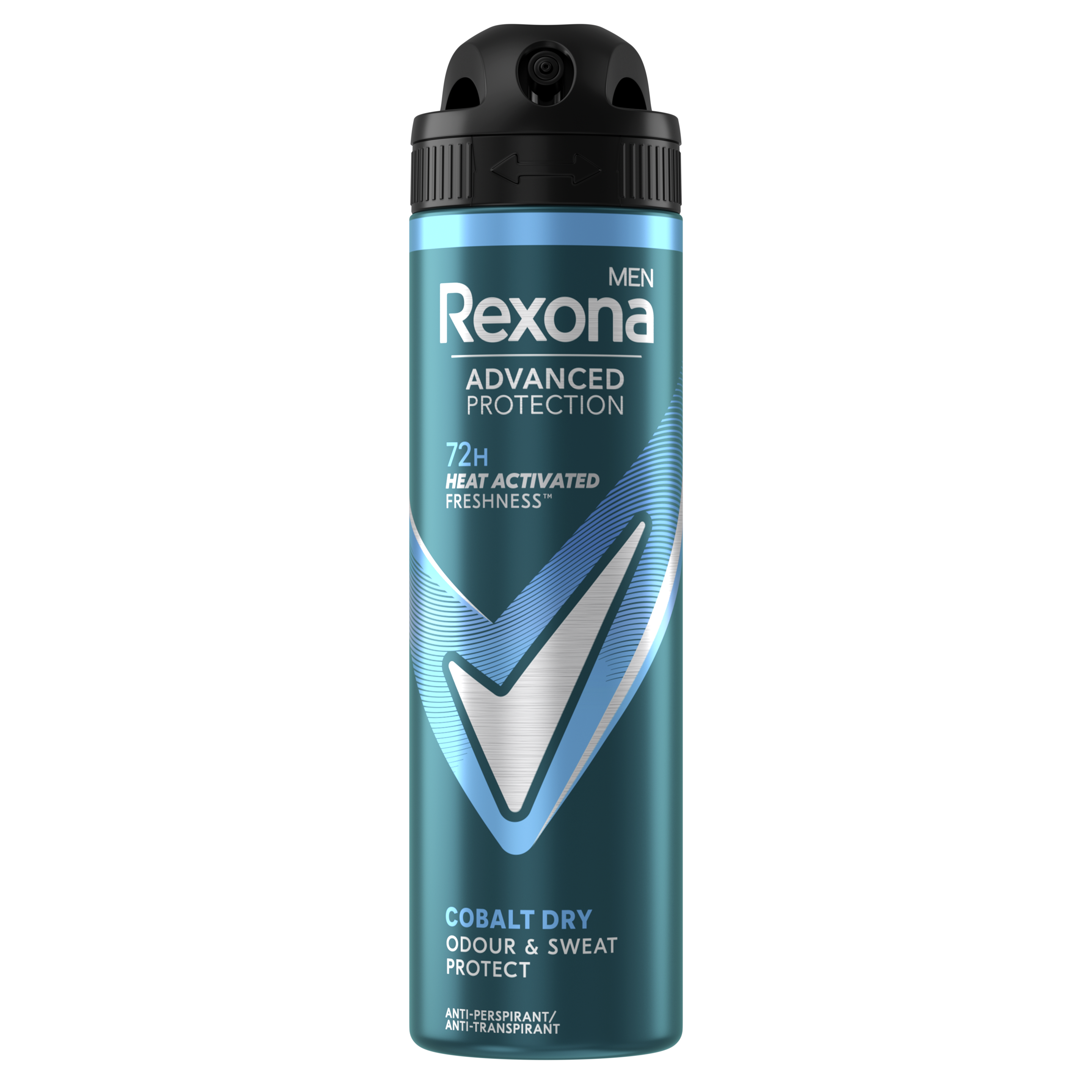 Rexona Cobalt Dry Aerosol Anti-transpirant voor mannen 150ml packshot