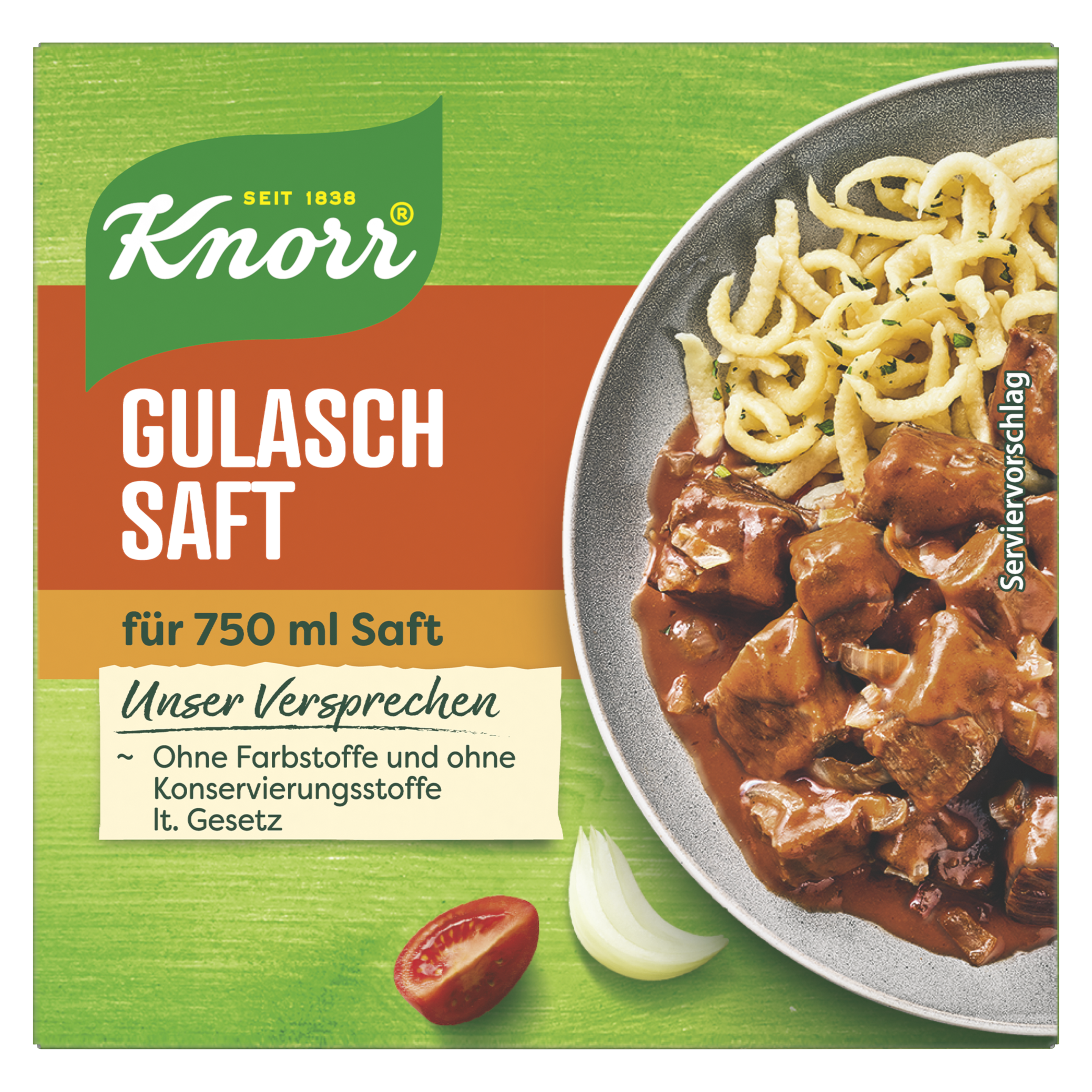 Knorr Gulasch Saft  Würfel 3/4 L packshot