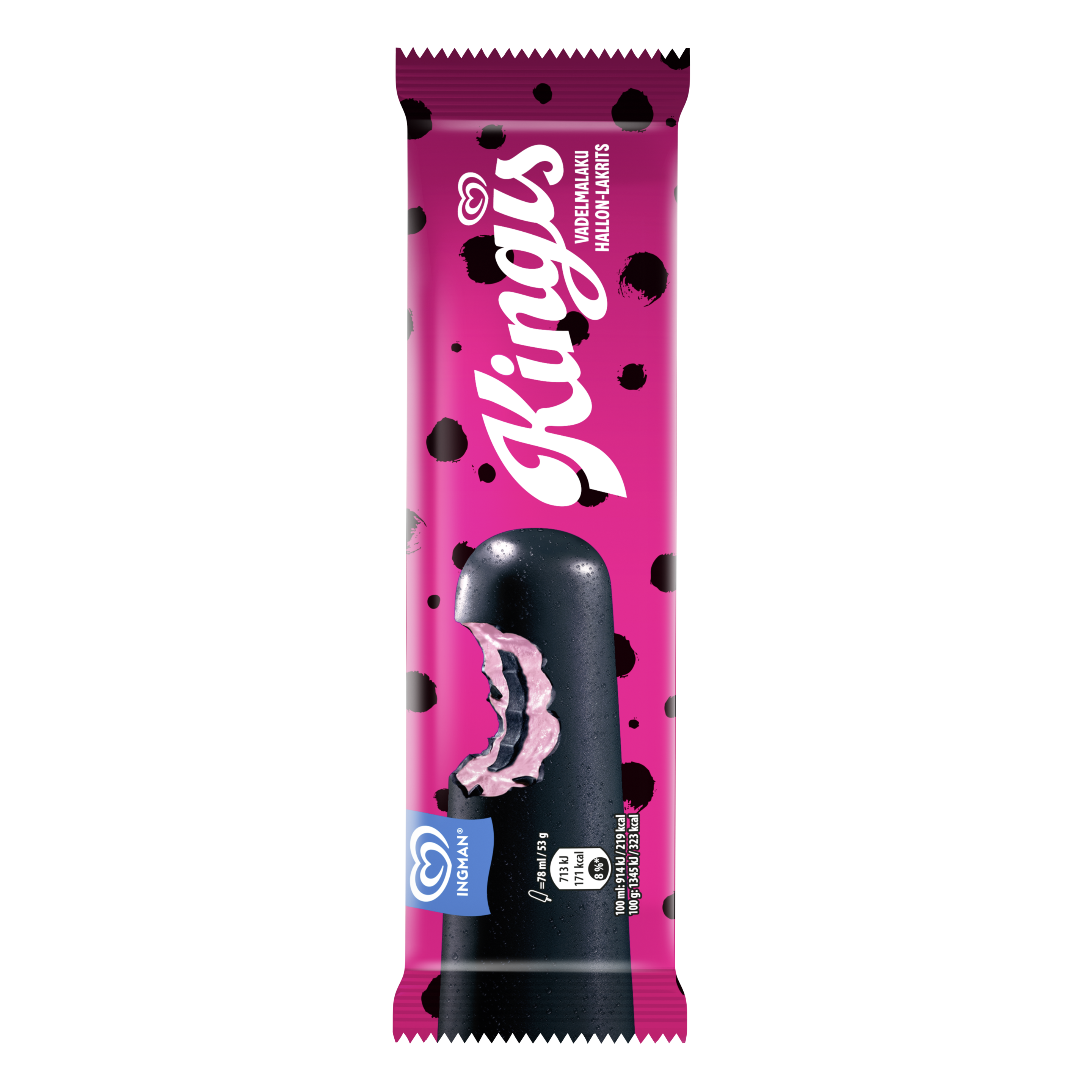 Kingis vadelma-laku packshot