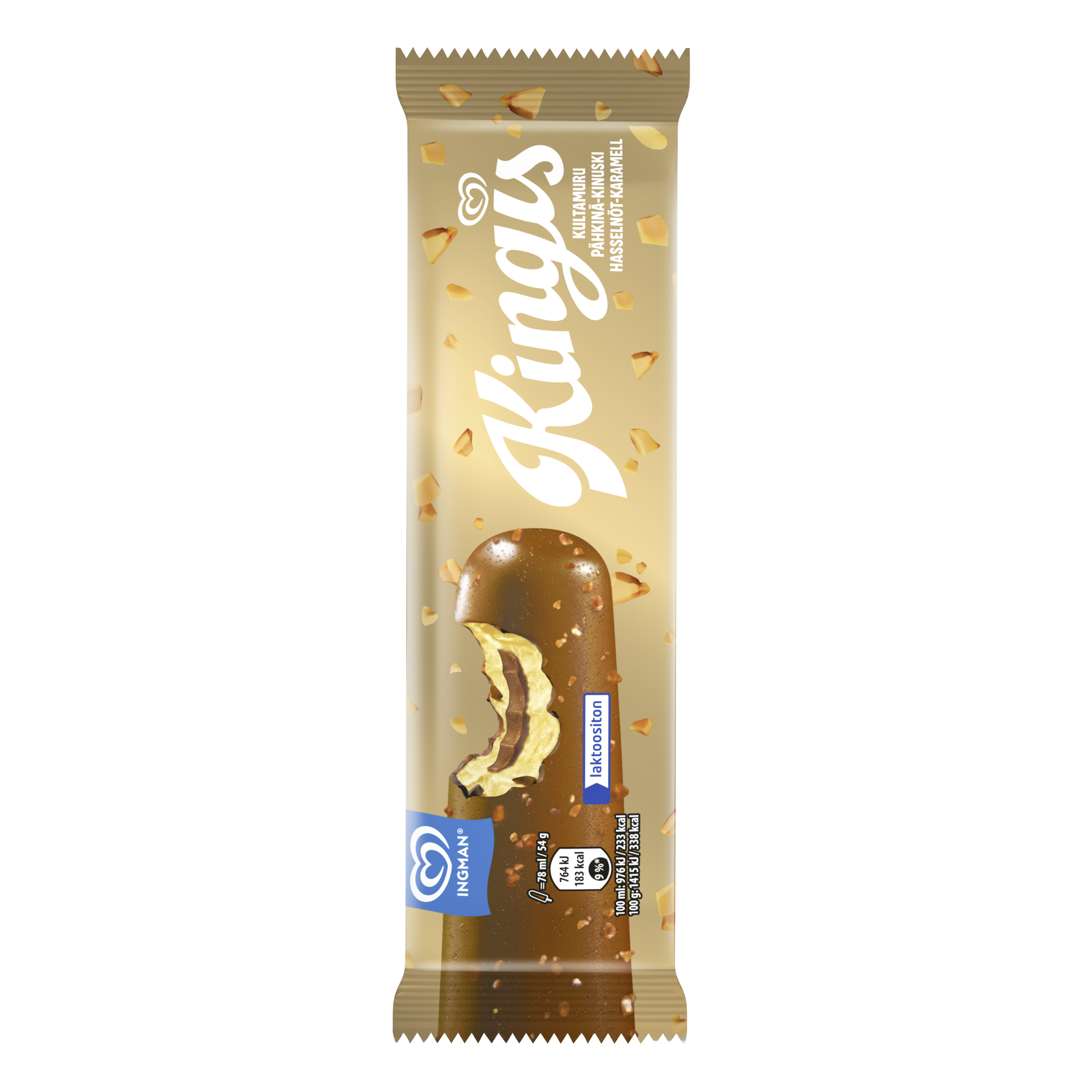 Kingis Kultamuru Pähkinä-Kinuski packshot