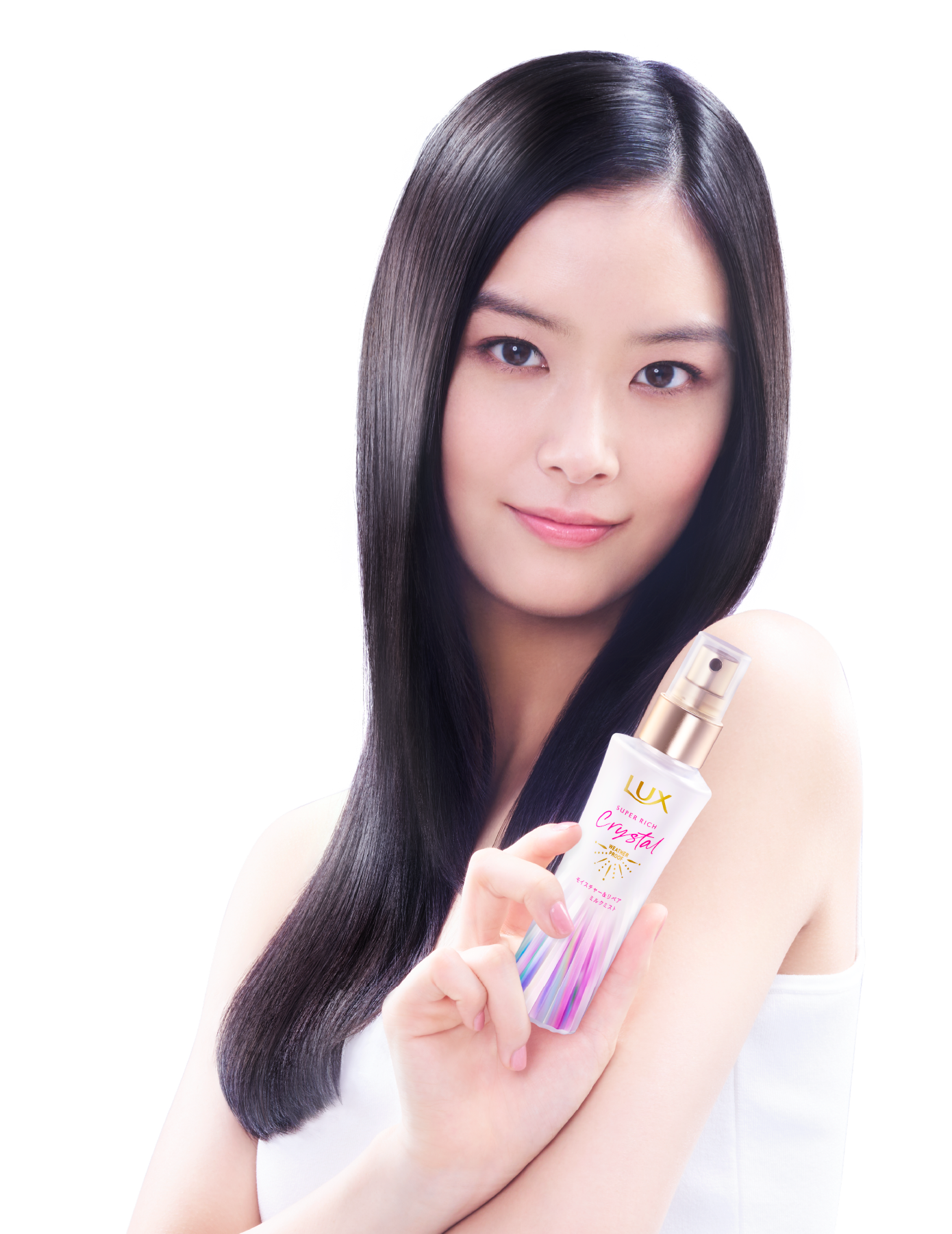 Campaign banner showing ambassador and hair mask & milkmist image