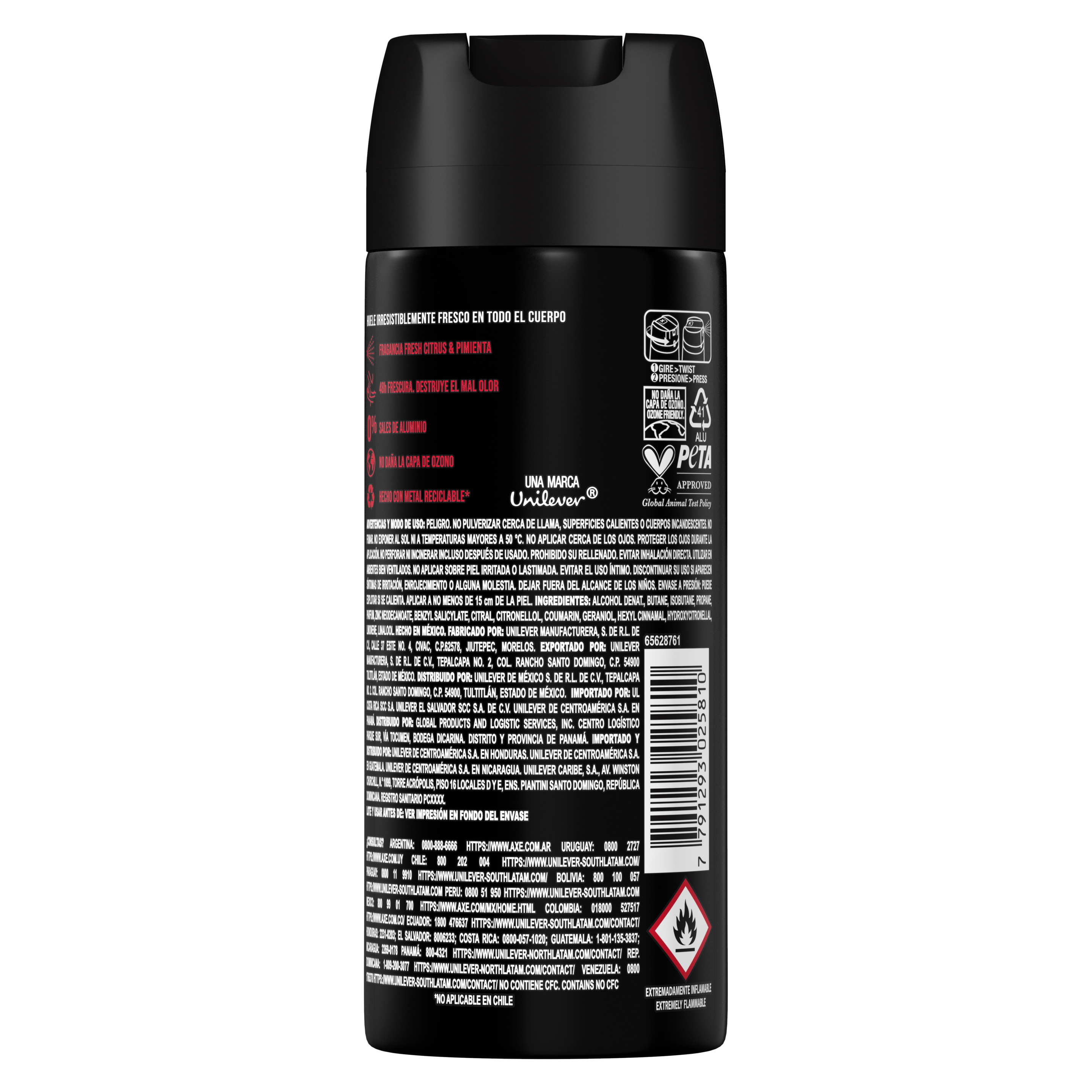 DESODORANTE EN AEROSOL FUSION 150 ml
