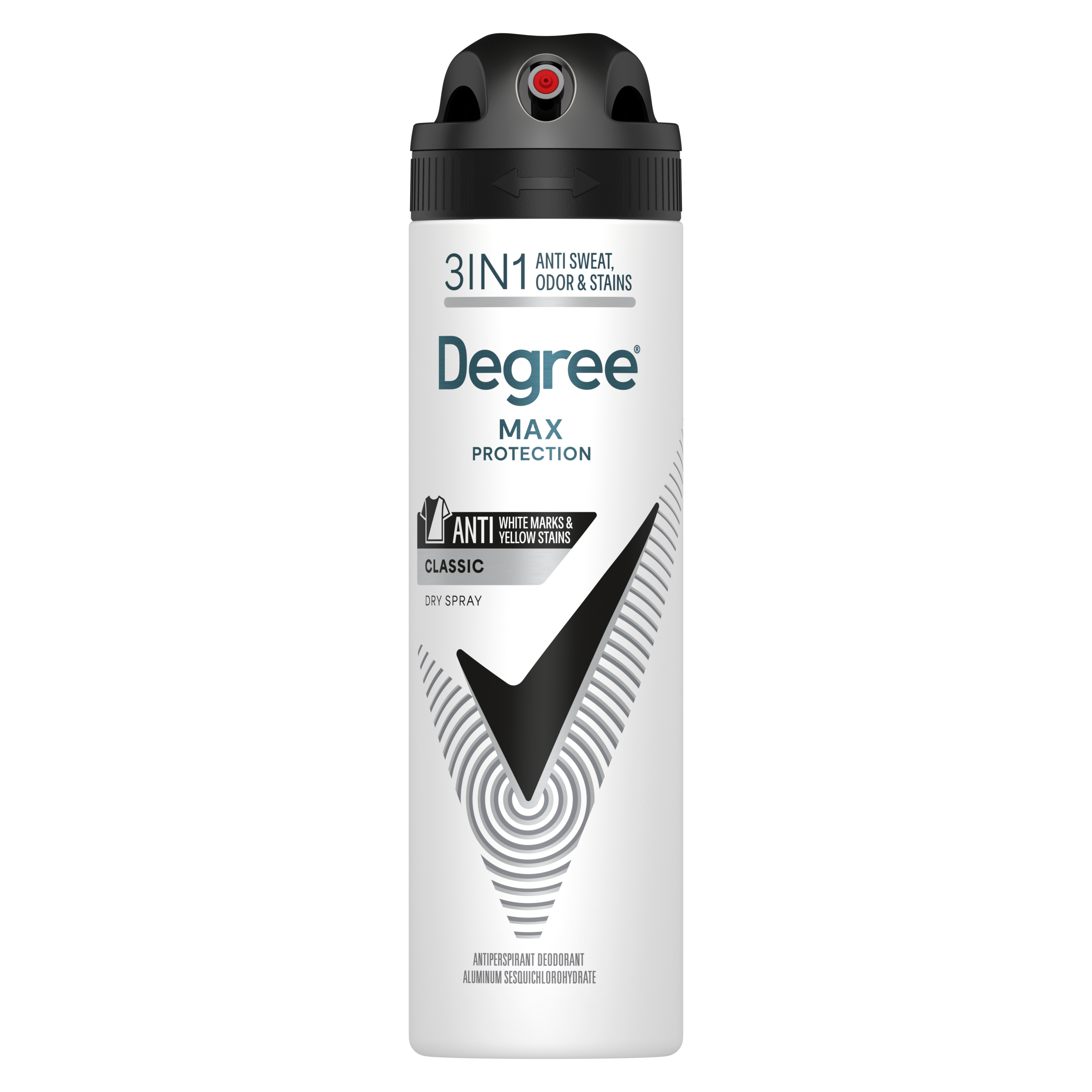 UltraClear Black+White Antiperspirant Deodorant Dry Spray front pack shot packshot