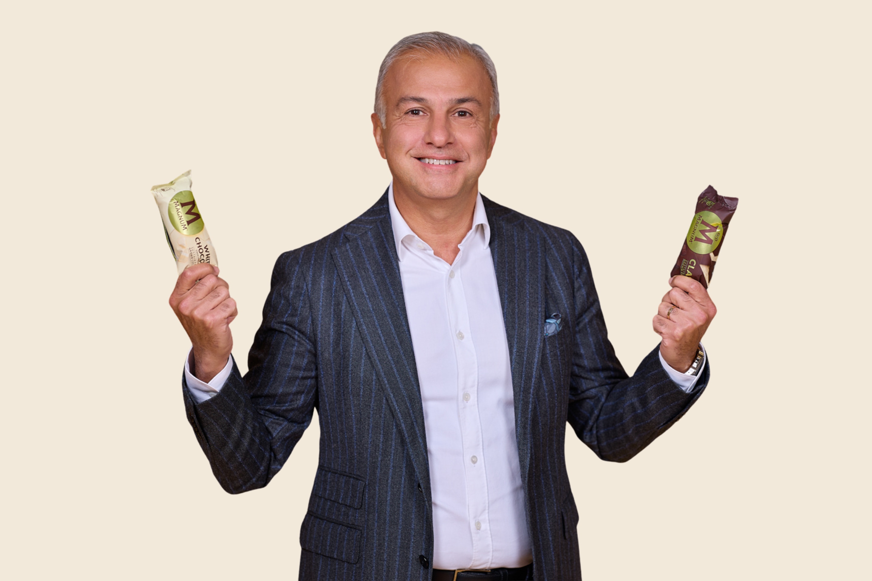 General Manager, Ice Cream EU, UK&I and ANZ of The Magnum Ice Cream Company,  Mustafa Seckin