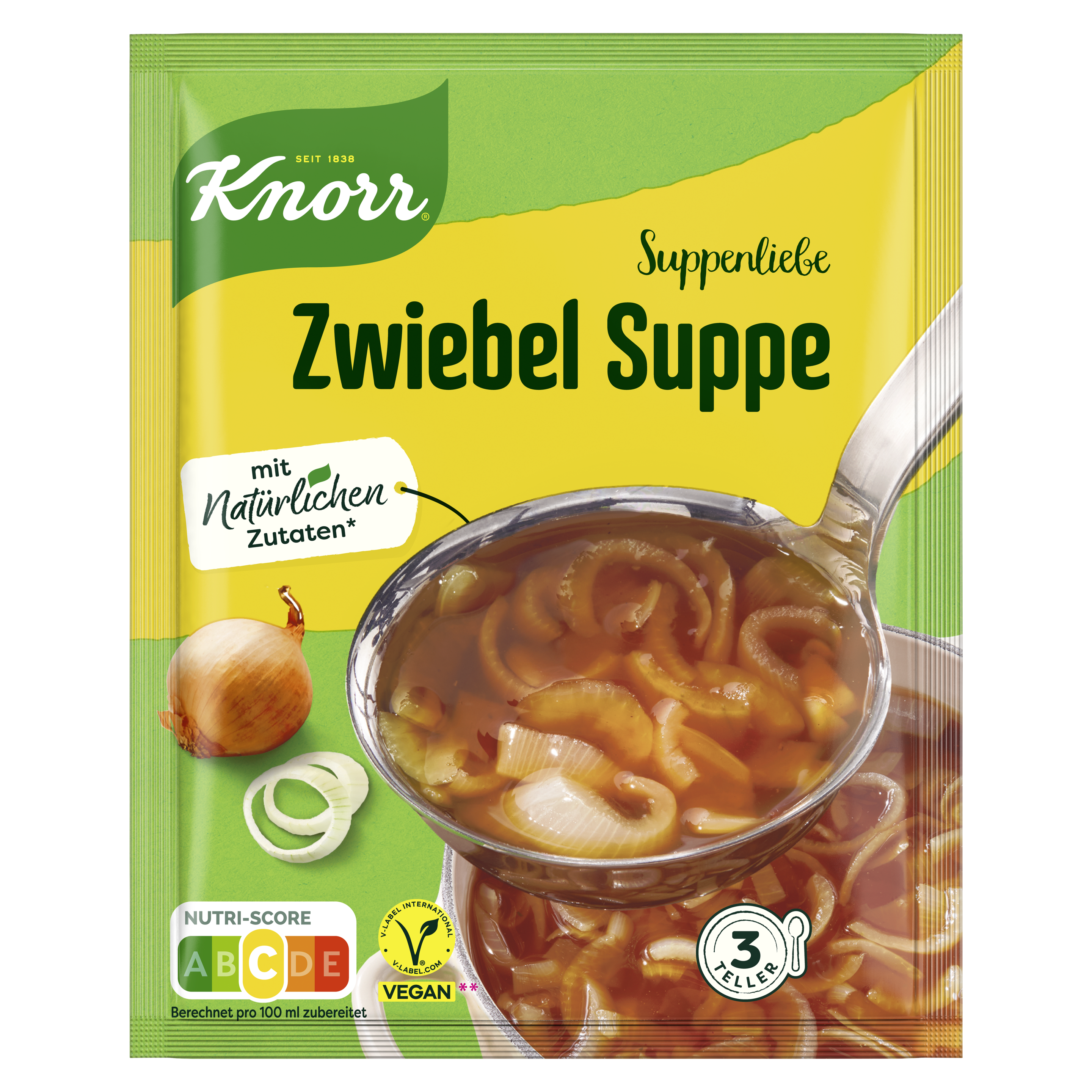 Knorr Suppenliebe Zwiebel Suppe 750ml Beutel packshot