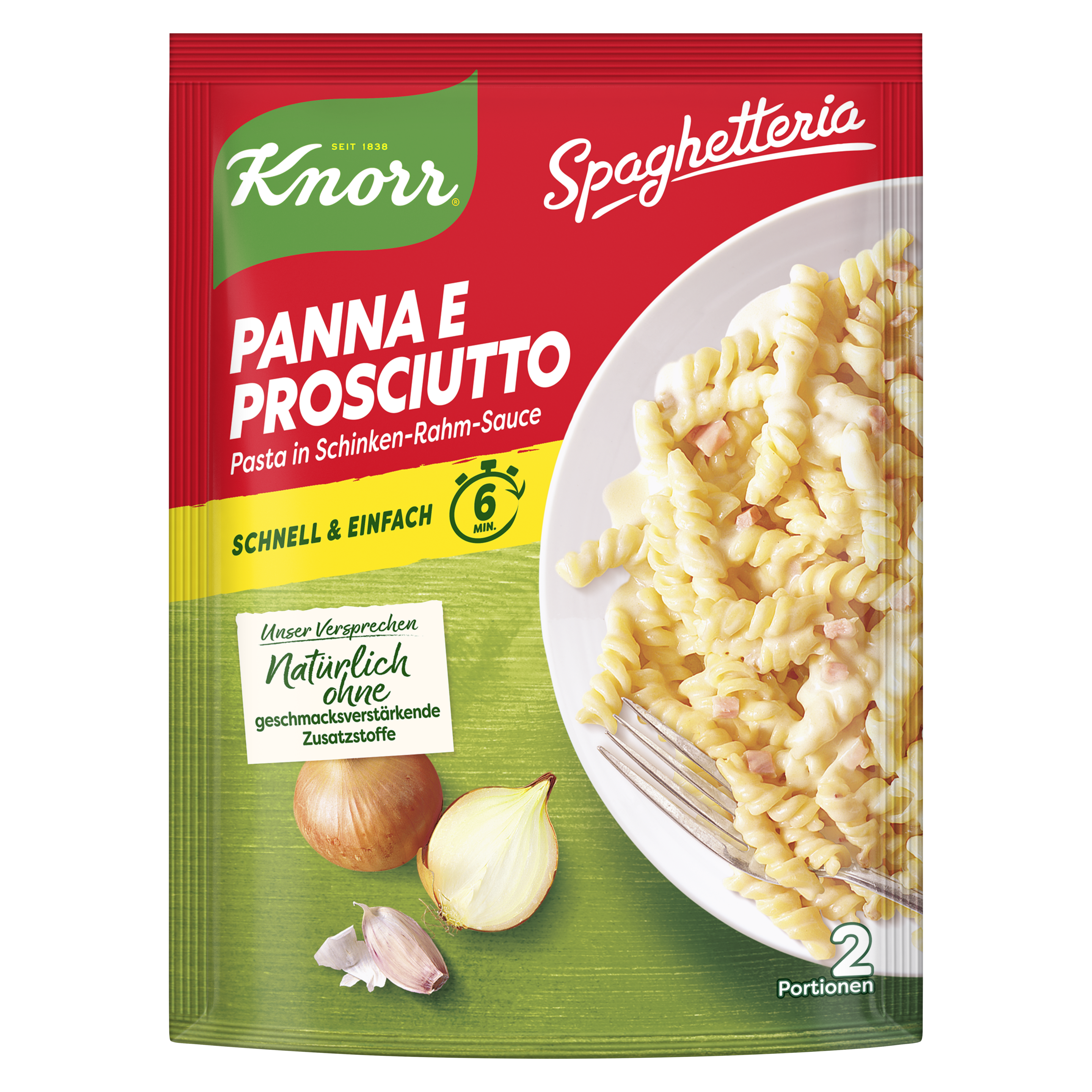 Knorr Spaghetteria Prosciutto Nudel-Fertiggericht 166g packshot