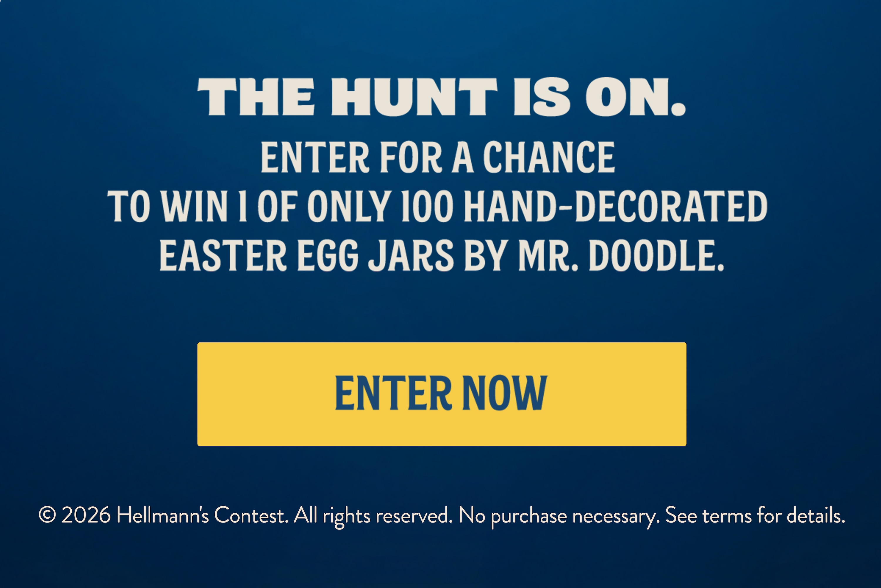 Enter Hellmann's Easter Label Hunt