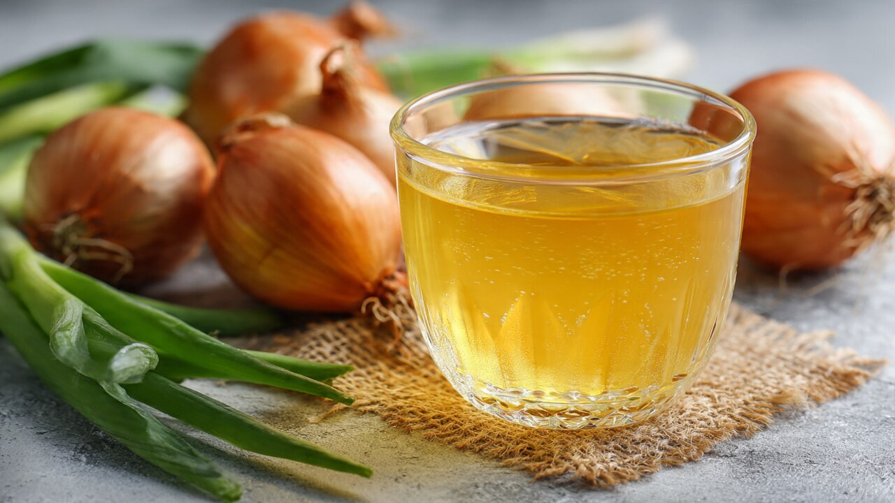 6. Onion Juice Hair Mask