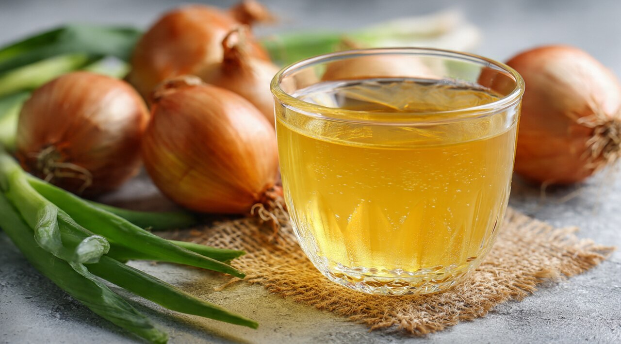 6. Onion Juice Hair Mask