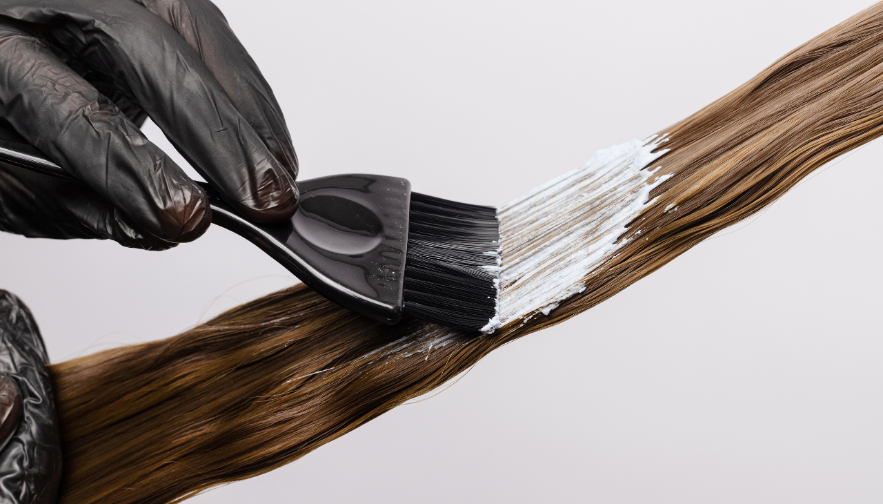 Step 4: Spread along hair length