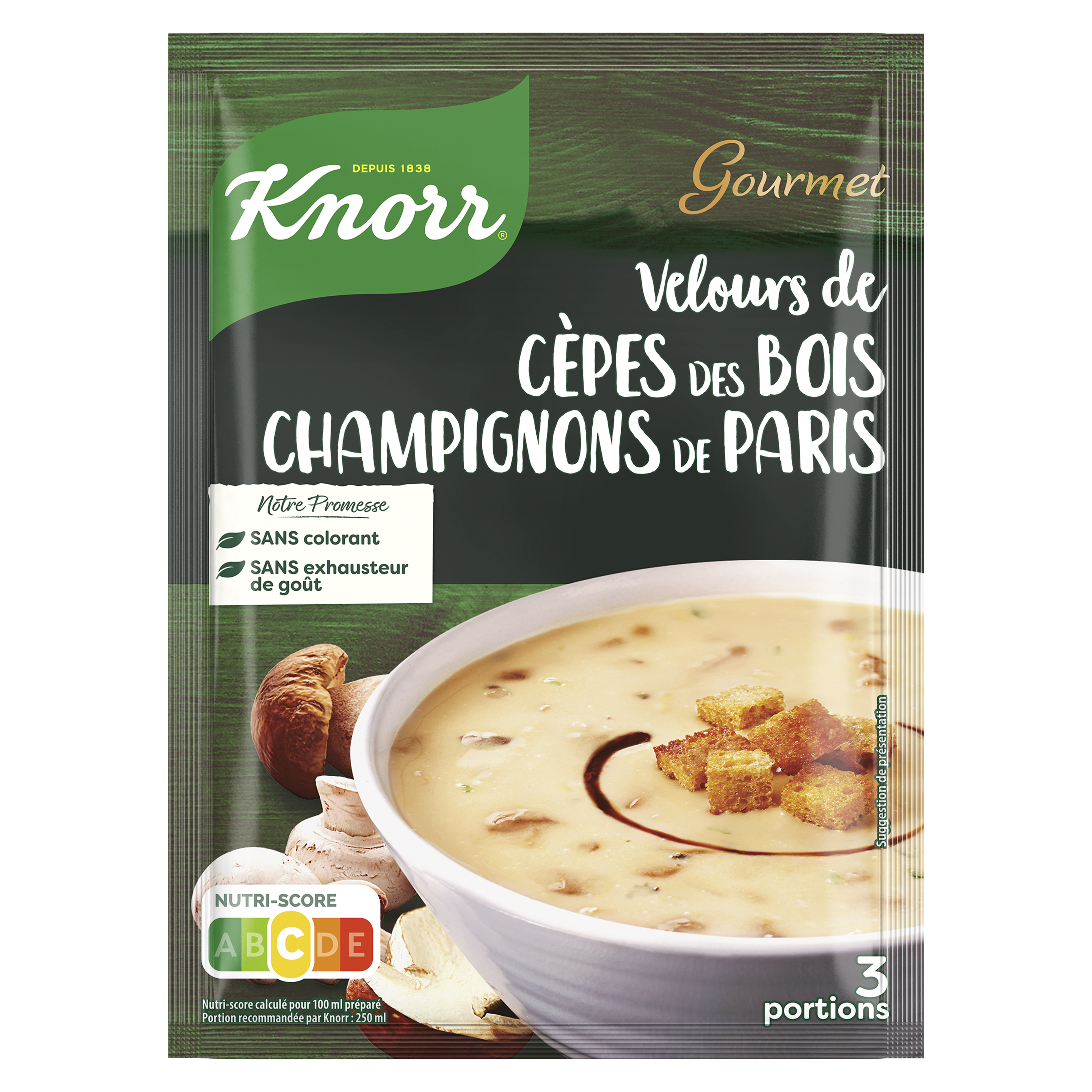 Soupe Velours de Cèpes Champignons packshot