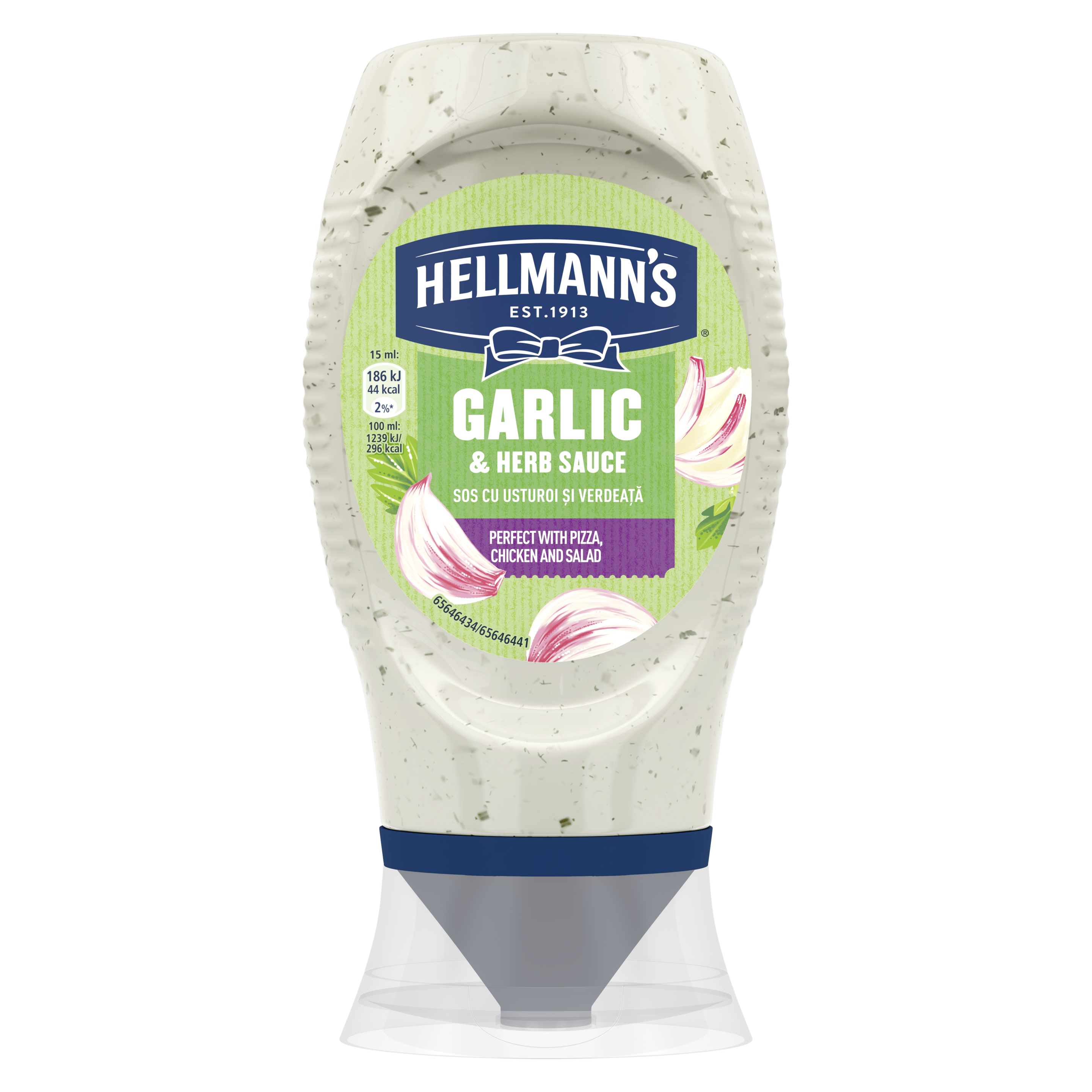 Hellmann’s sos Garlic&Herb packshot