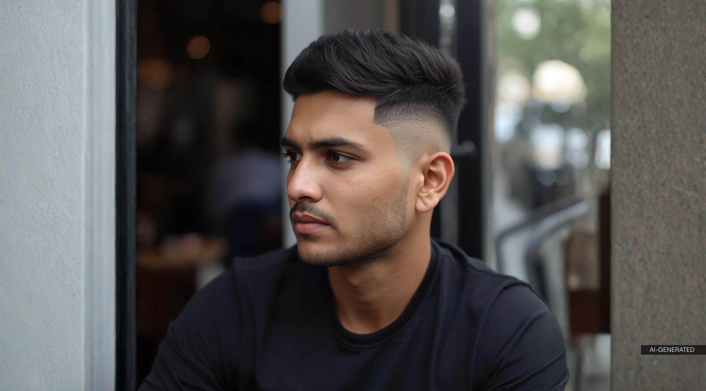 10. Textured Crop with Taper Fade
