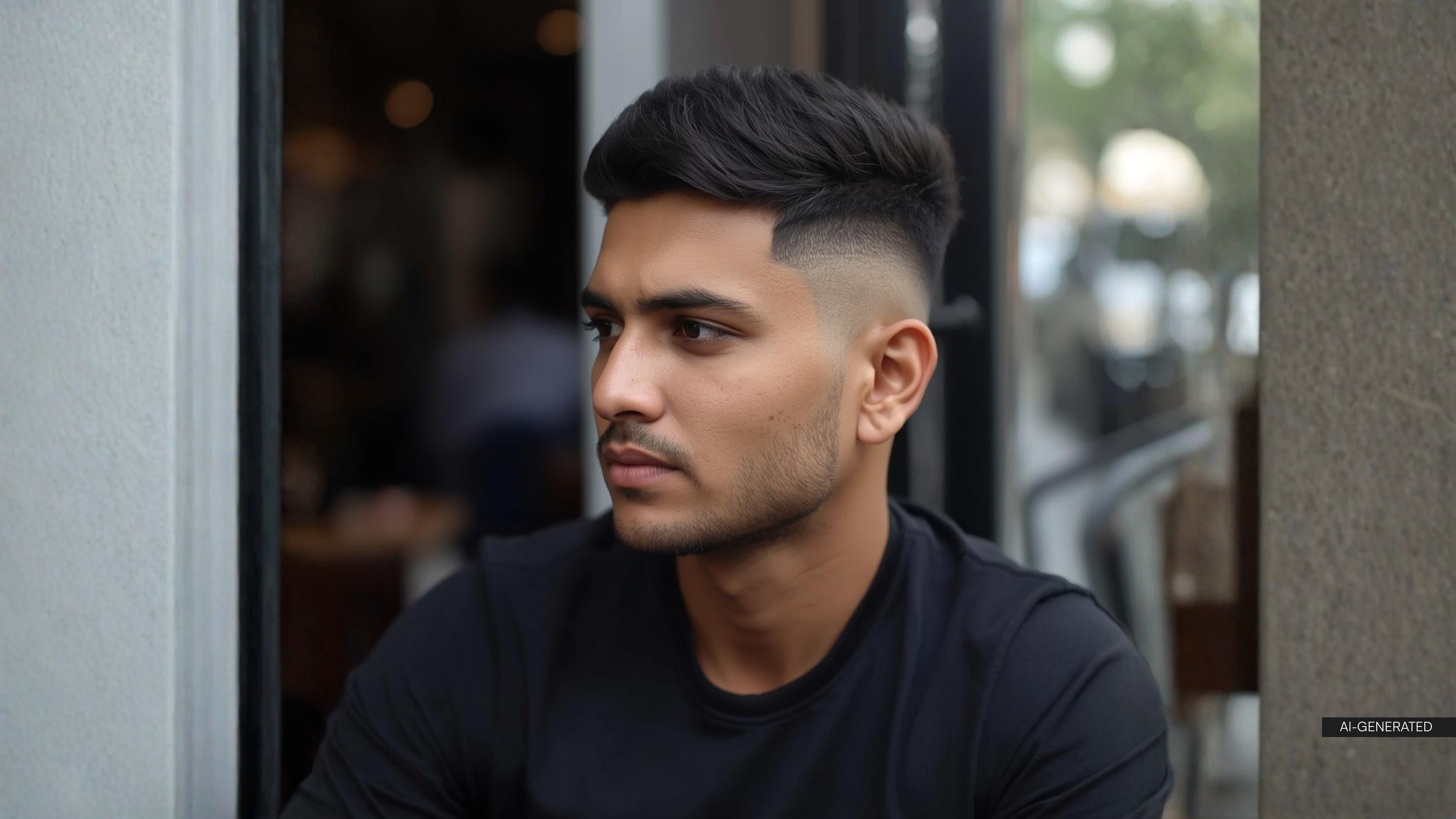 10. Textured Crop with Taper Fade