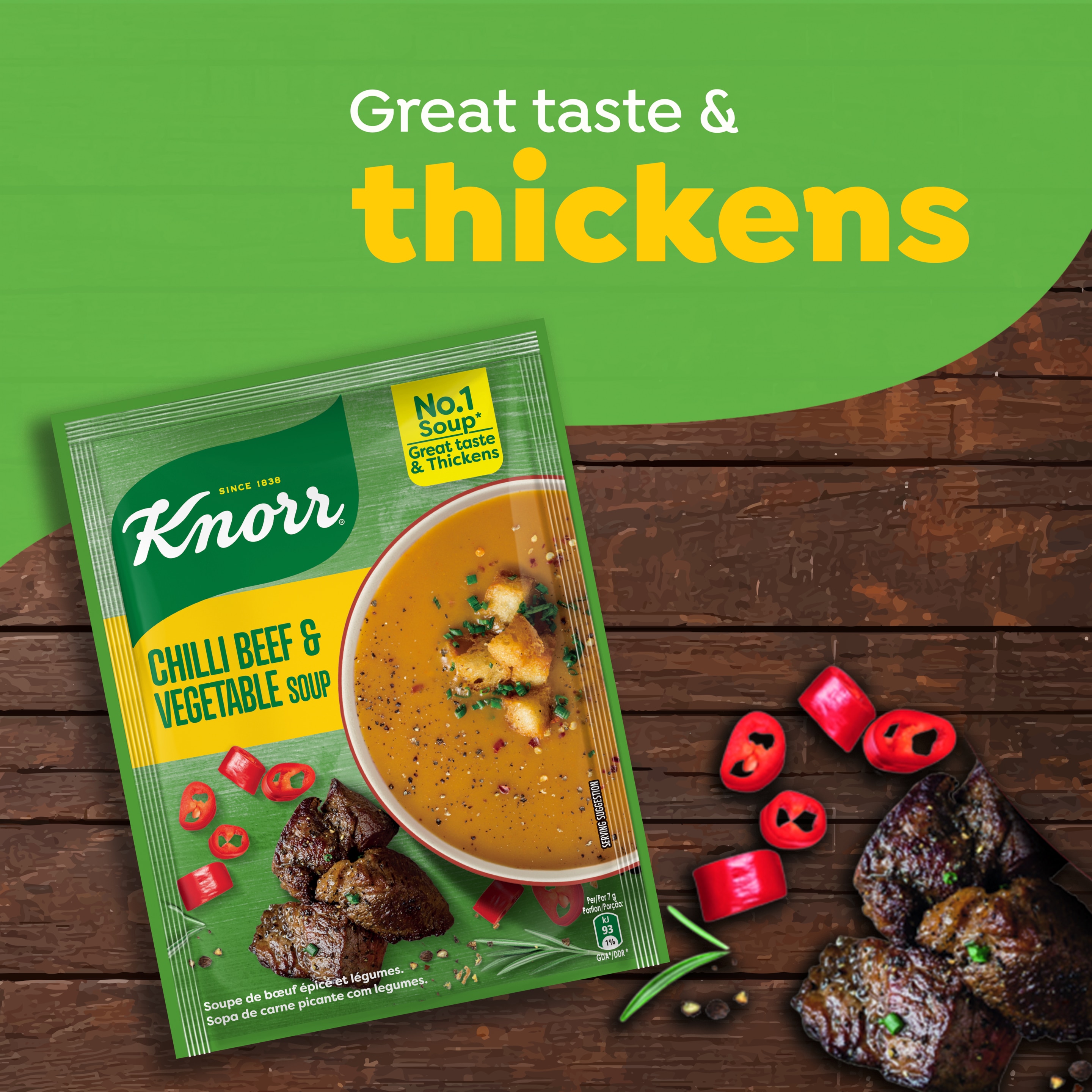 Knorr Chilli Beef and Vegetable  Soup  45g