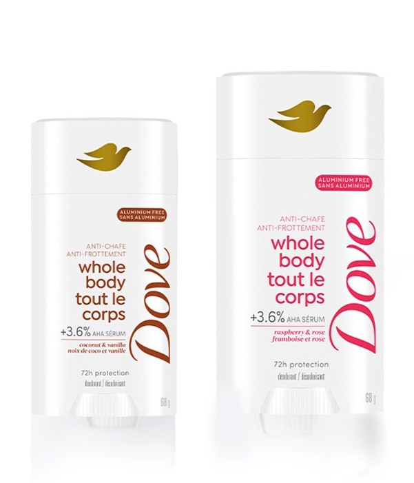 Dove Six great uses for a whole-body deodorant