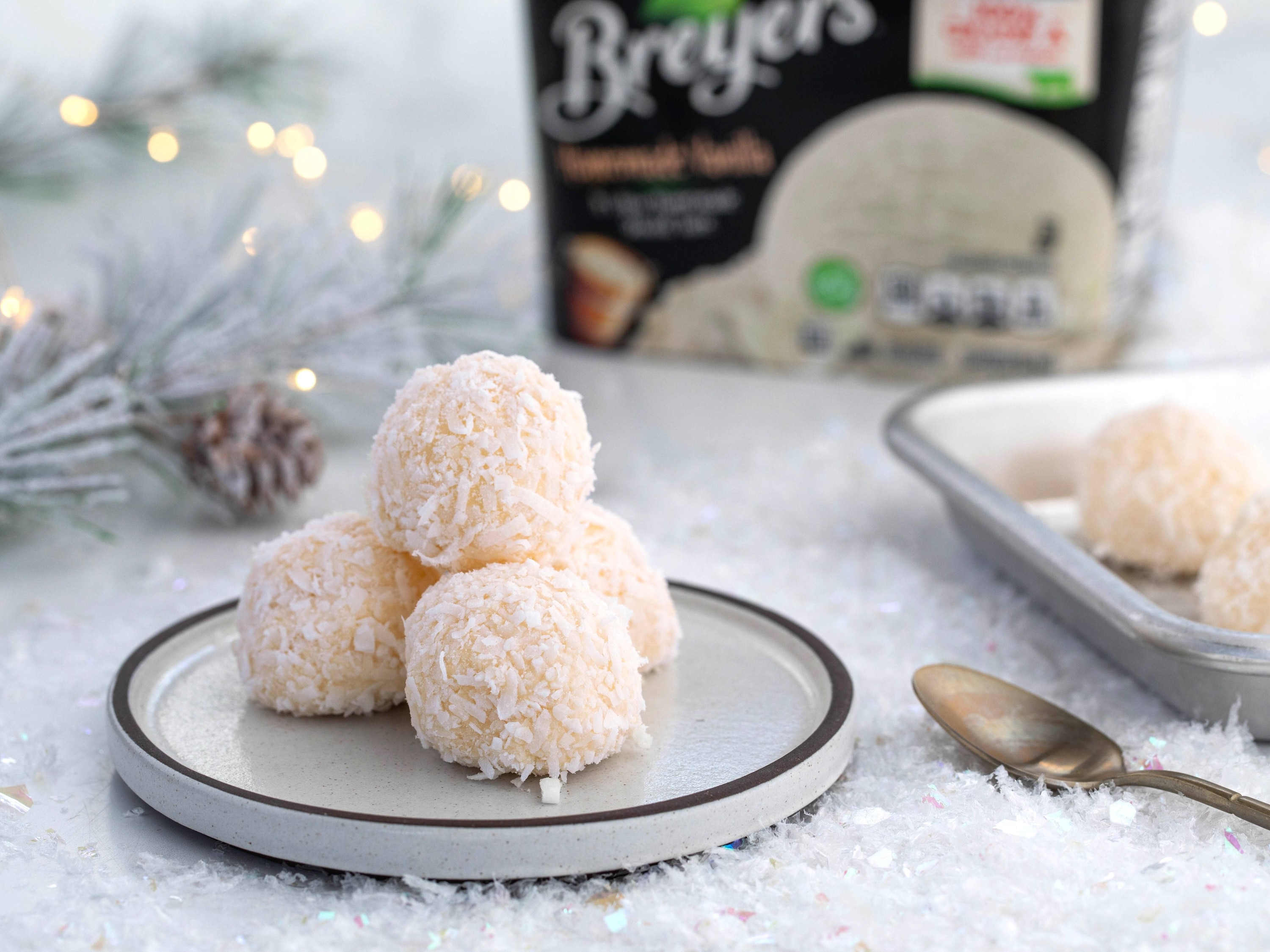 Coconut Ice Cream Snowballs Recipe