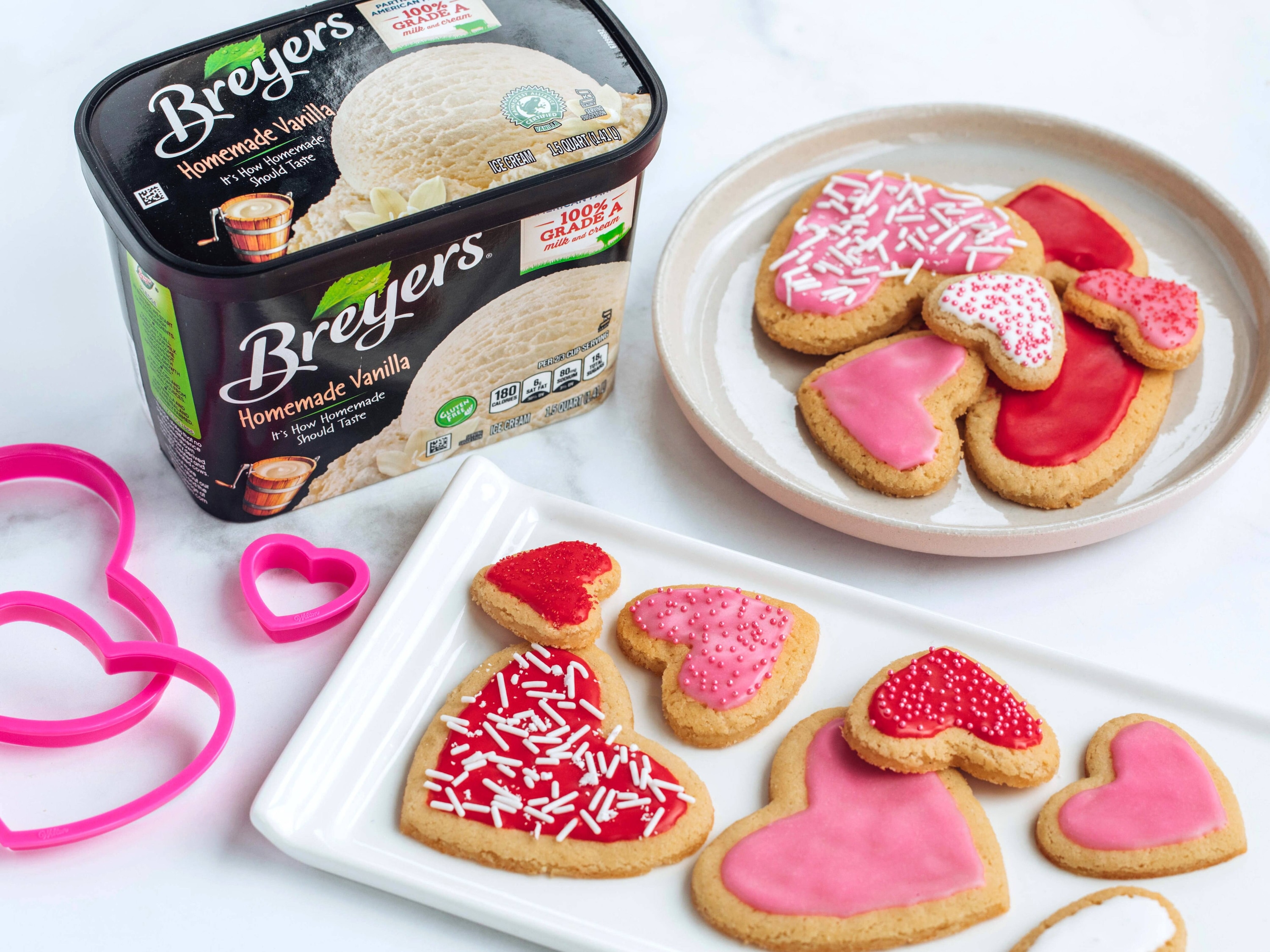 Valentine's Day Ice Cream Sugar Cookies Recipe