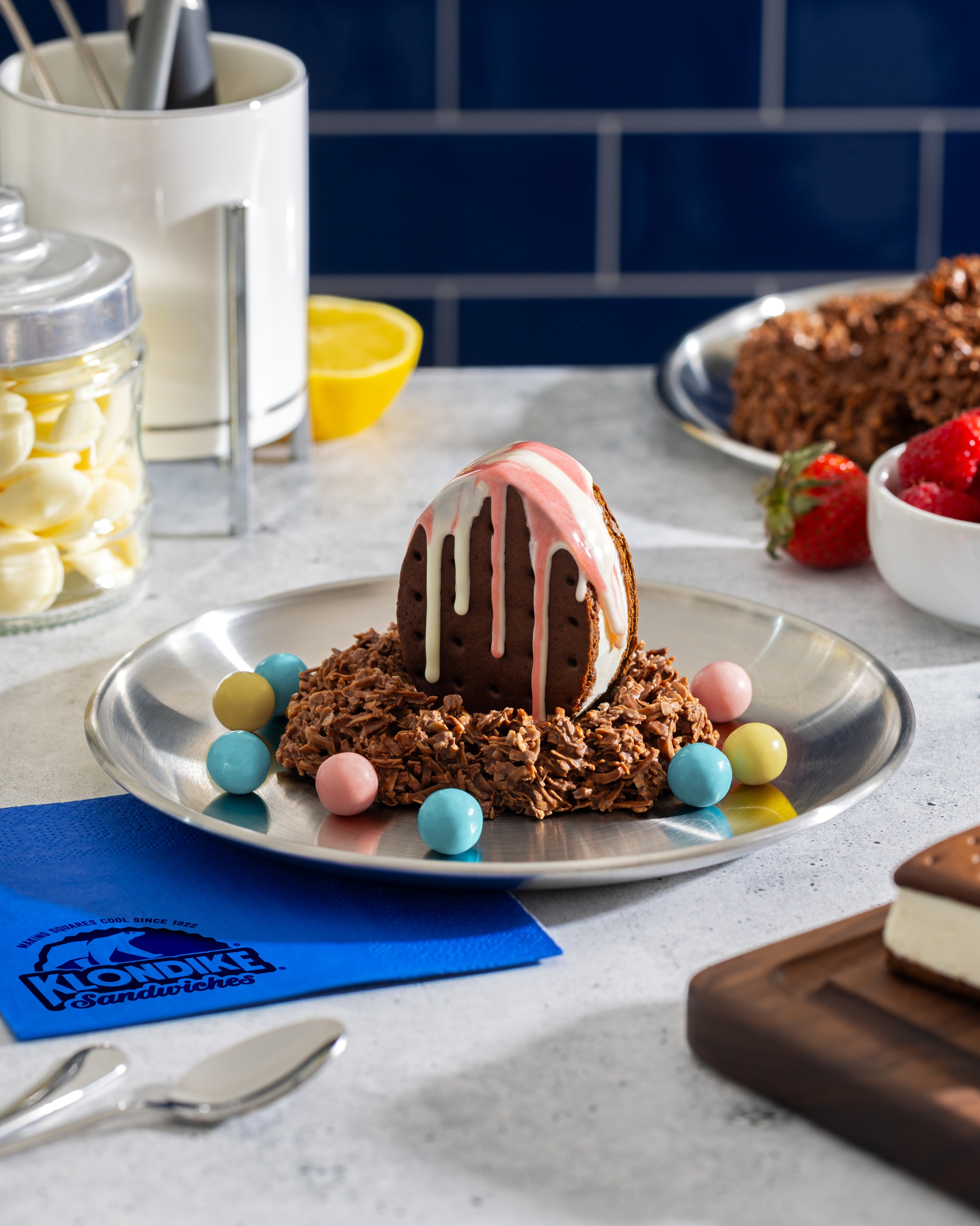 Easter Egg  Ice Cream Sandwich Nests 