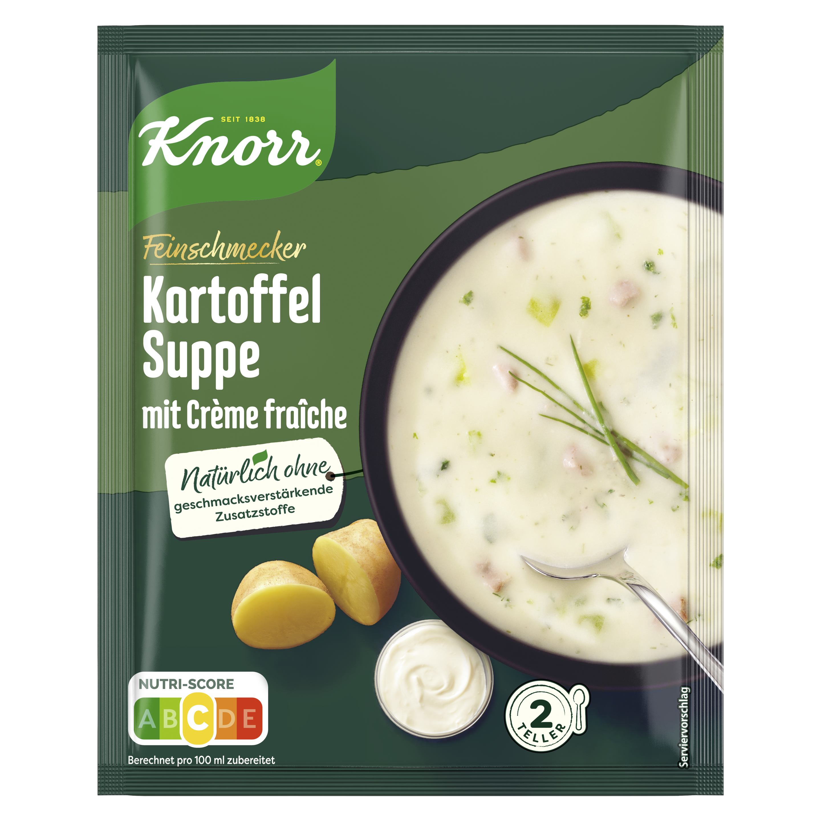 Knorr Feinschmecker Kartoffel Suppe mit Creme fraiche 500ml Beutel